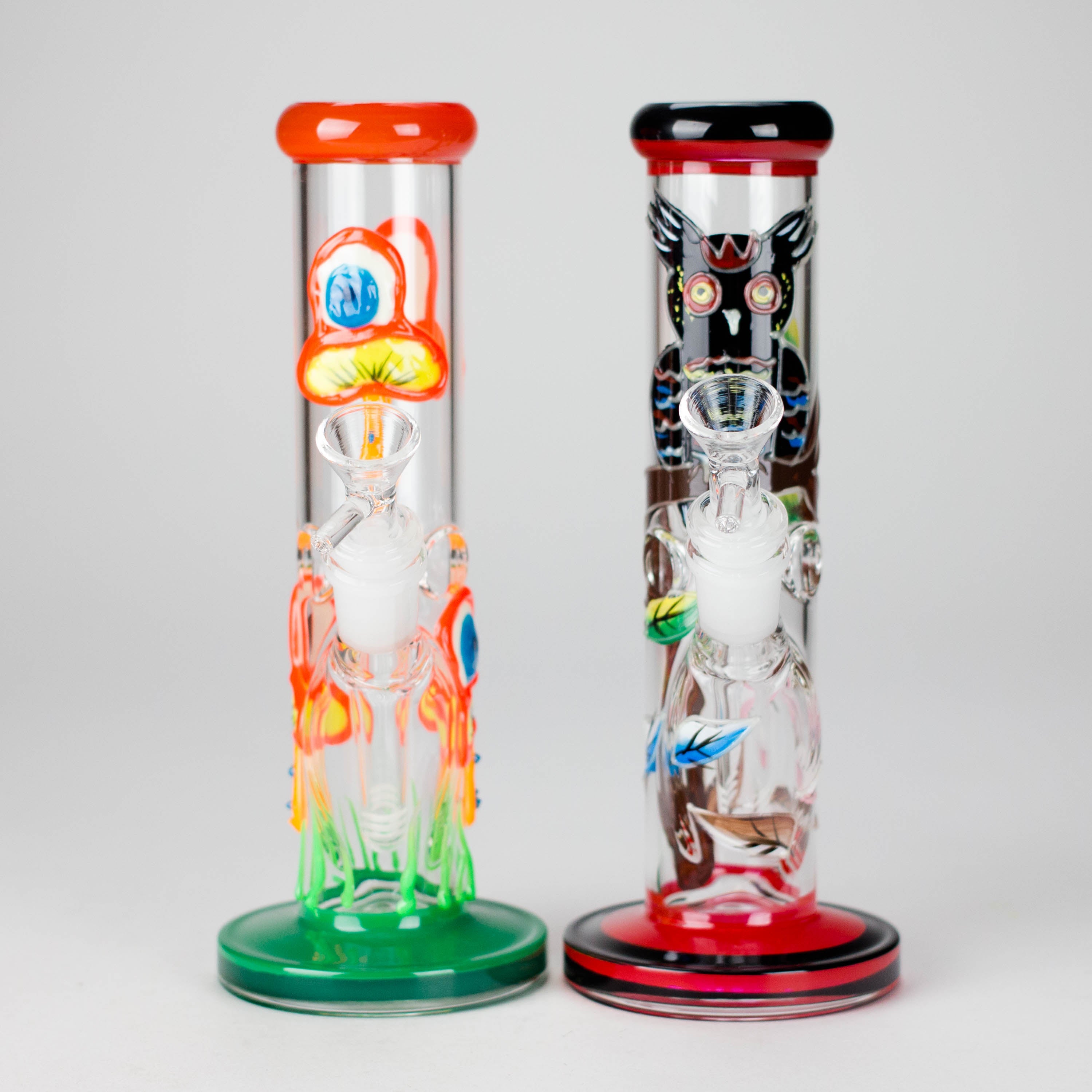 8.5" PsyTotem Glass Bong – 5mm Thick Glass, Tribal Totem Design