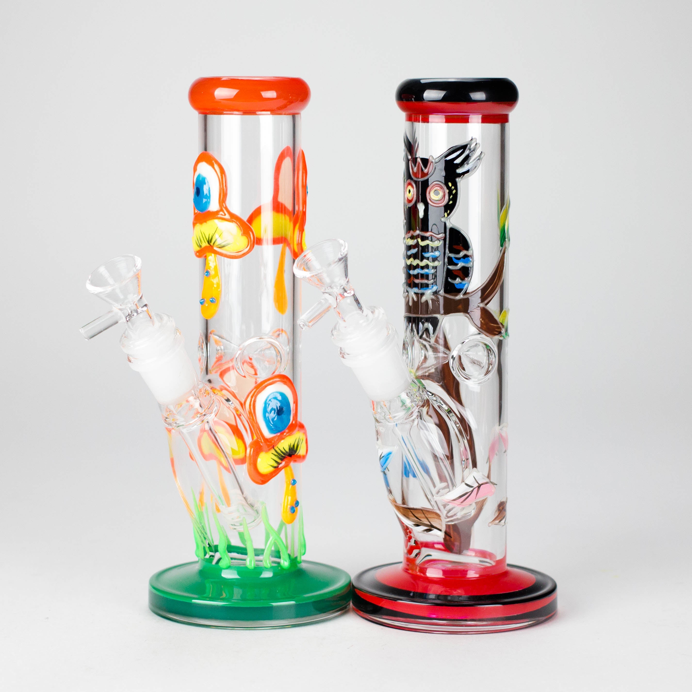 8.5" PsyTotem Glass Bong – 5mm Thick Glass, Tribal Totem Design