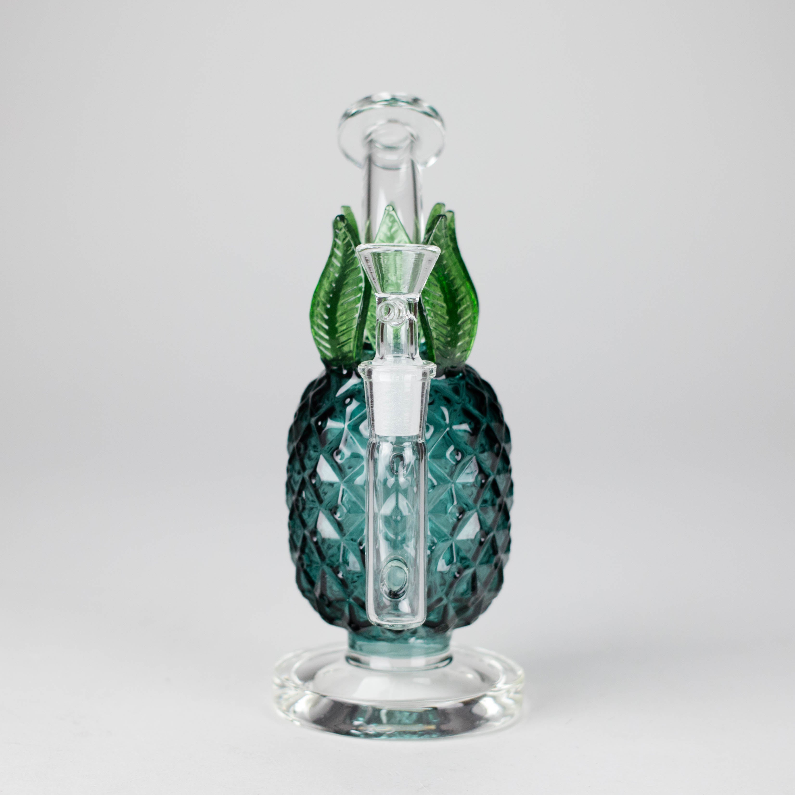 7.5" PinePop Glass Bong – Pineapple Shaped, 5mm Thick Glass