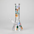 10" Glow PinePop Glass Bong – 5mm Thick Glass, Glow-in-the-Dark Pineapple Design