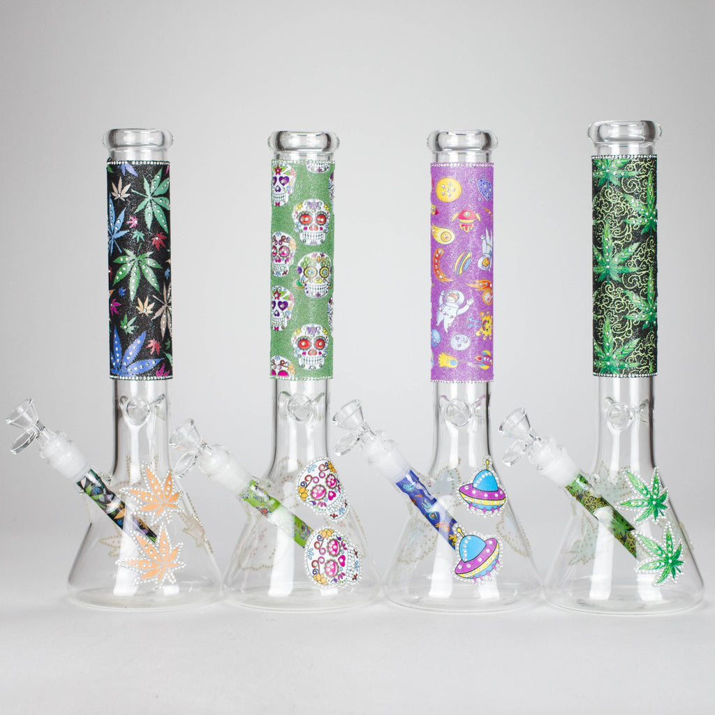 14" Stone works Beaker Base Glass Bling Bong