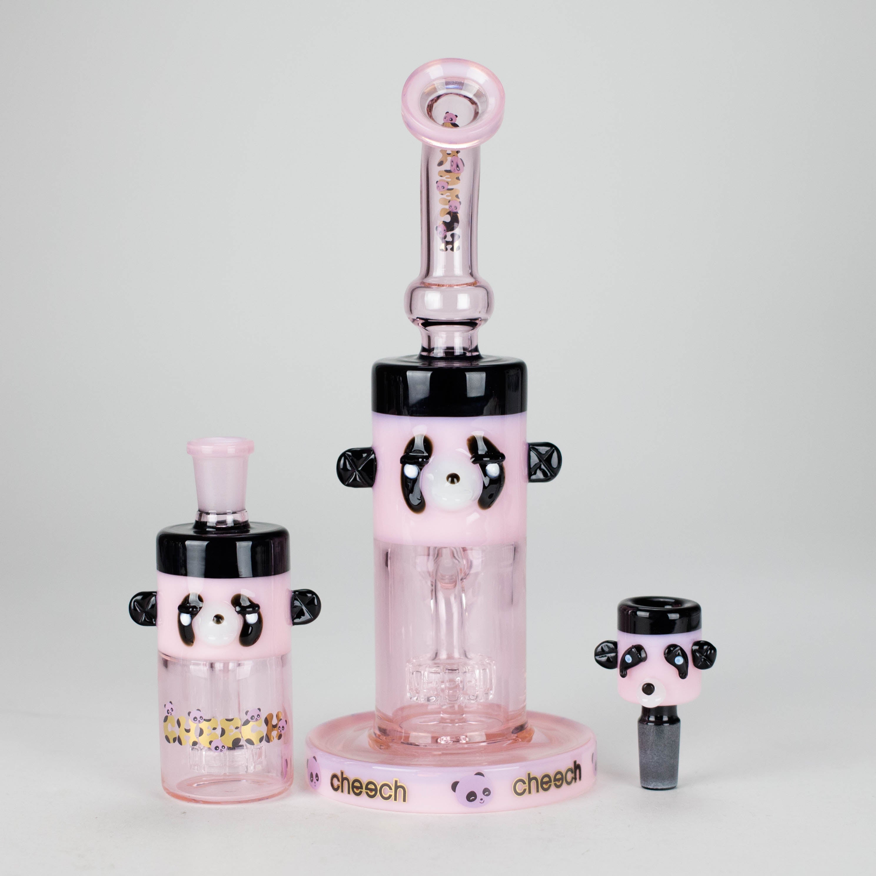 Cheech | 9.5" Panda Bong with Ash Catcher - CHE-232