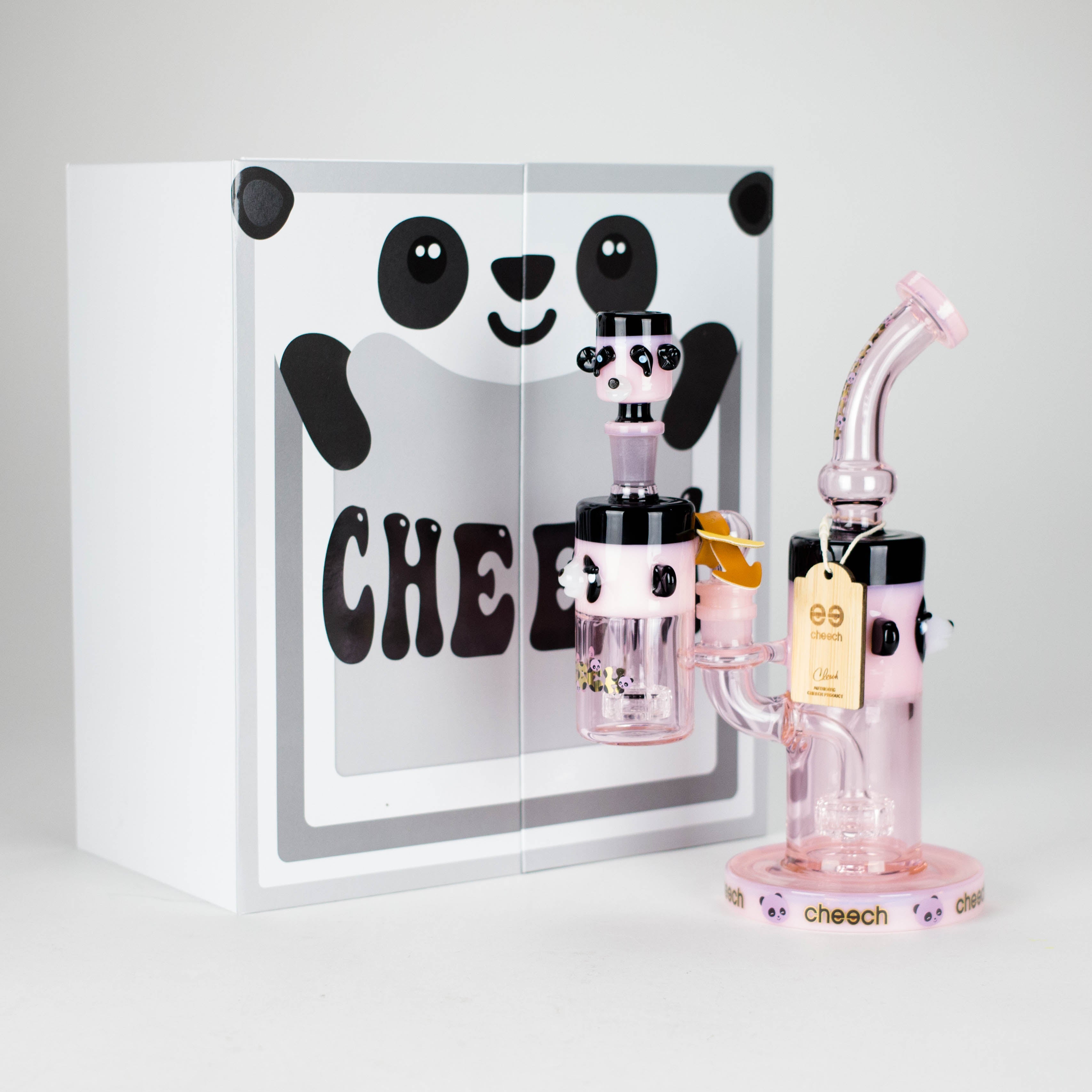 Cheech | 9.5" Panda Bong with Ash Catcher - CHE-232