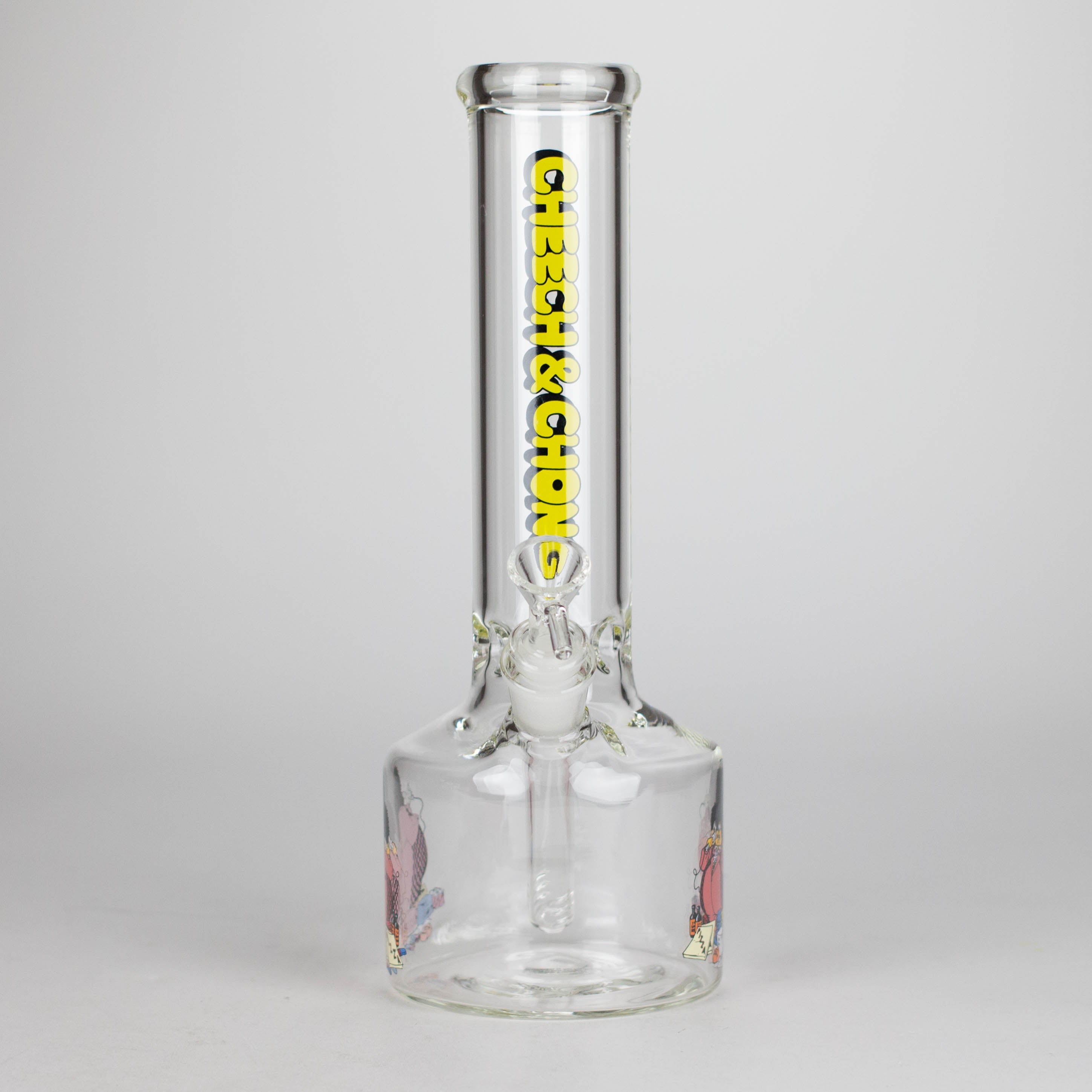 Cheech & Chong® Glass | 12" Tall Bloat On Canteen Base Water Pipe