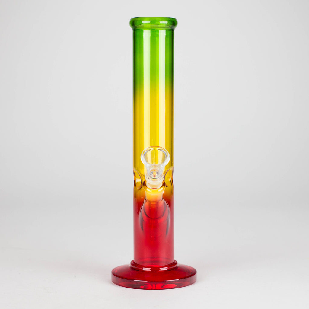 10" Rasta Straight Tube Water Pipe with Ice Catcher