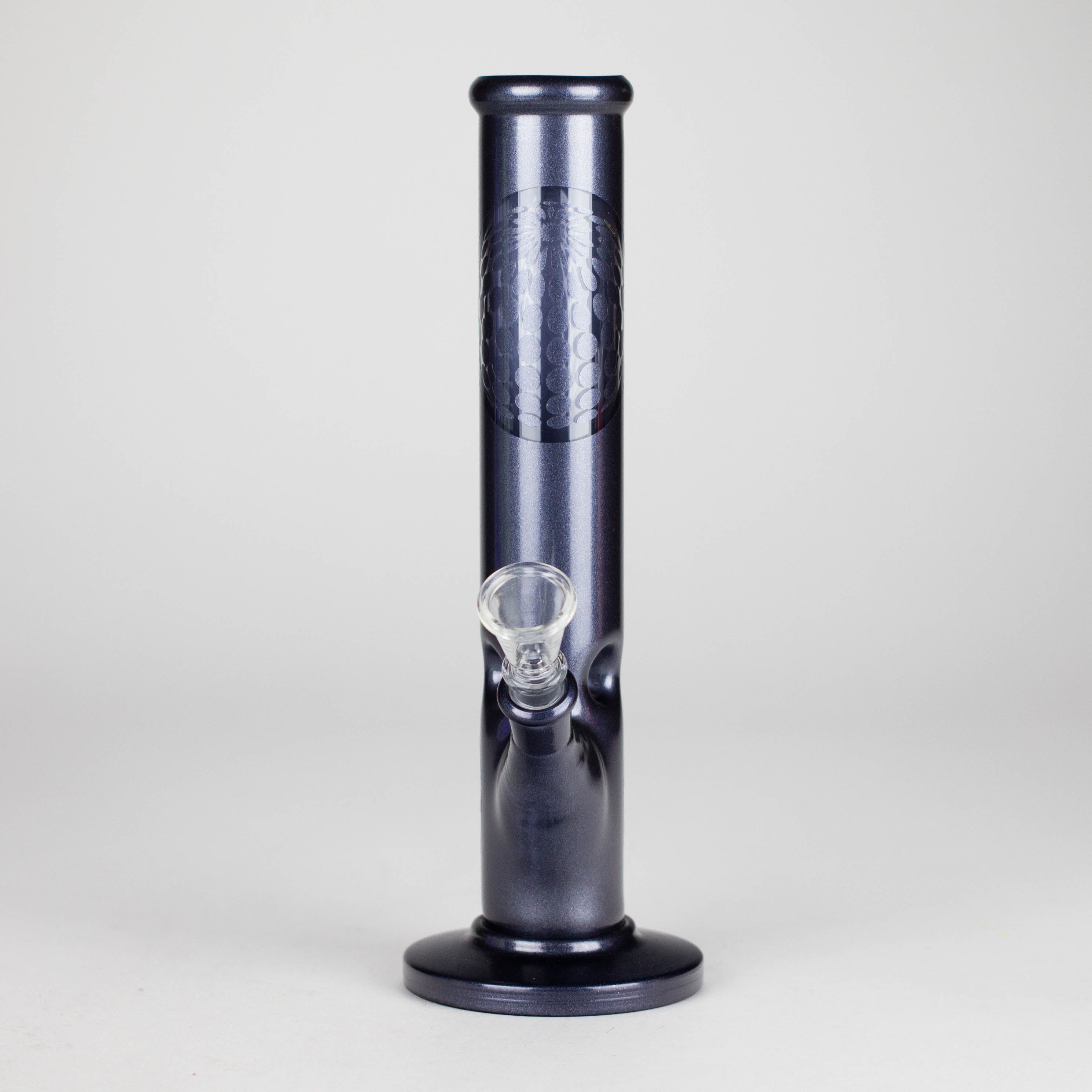 10" Straight Tube Water Pipe with Ball Pattern | Durable Glass – Assorted Colors