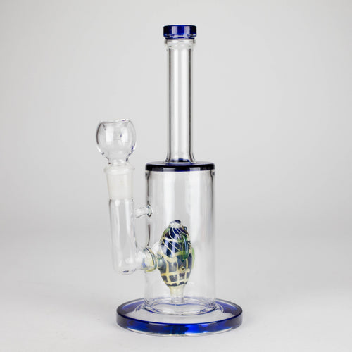 10" Glass Water Pipe with Fish Water Diffuser – Assorted Colors