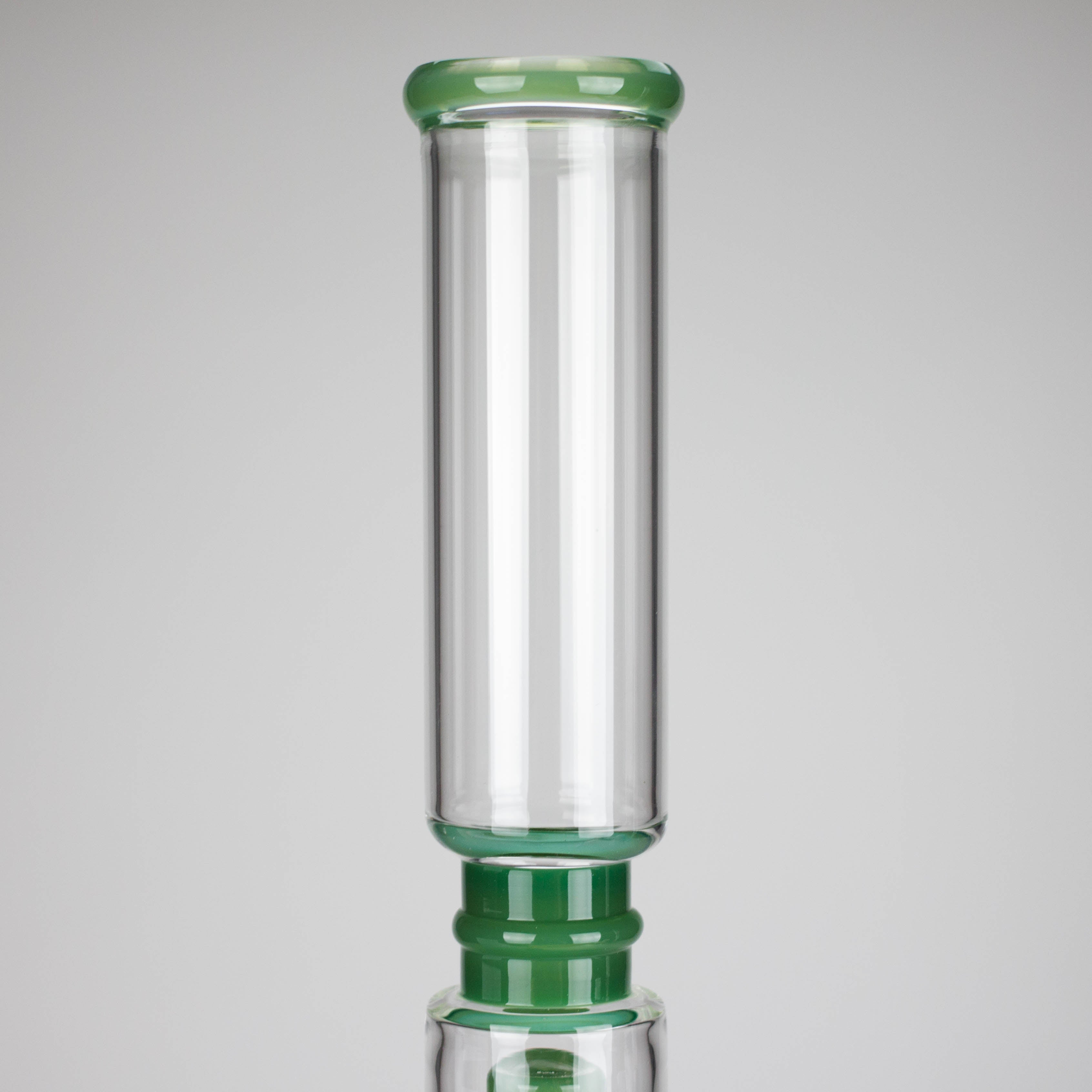 18" Straight Glass Water Pipe with Dual Percolator – Assorted Colors