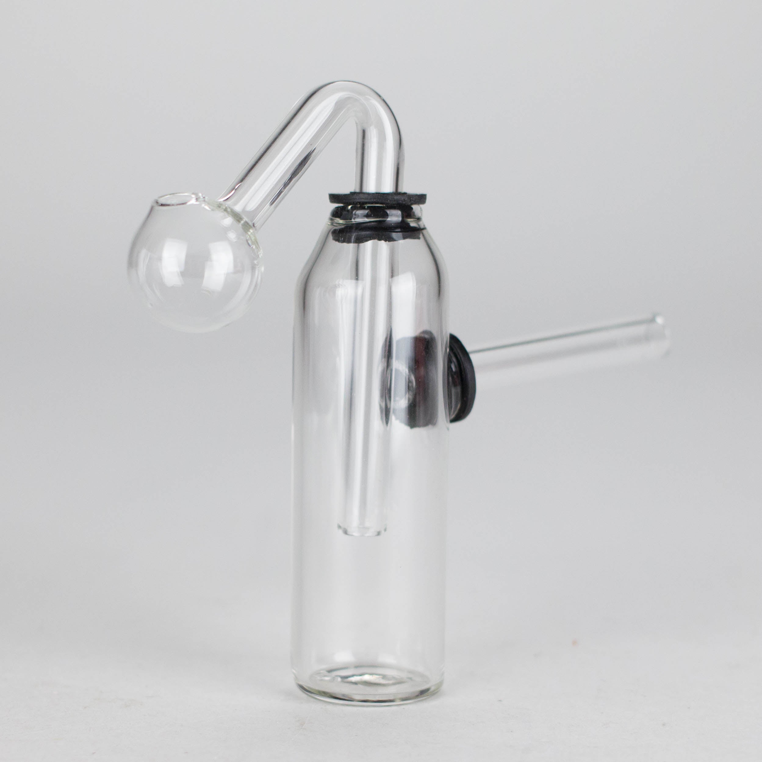 3.5" Bottle Oil Burner Pipe – Pack of 2 | Compact & Durable Glass