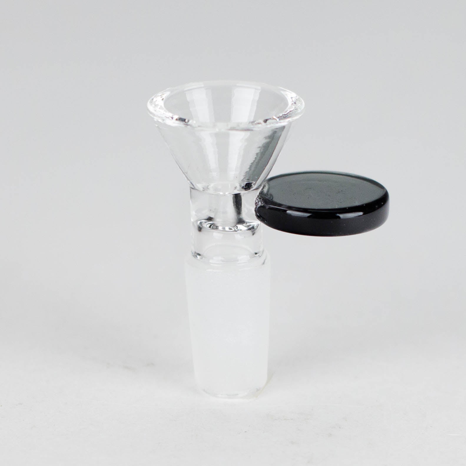 Glass bowl with  color round handle for 14 mm Pack of 3