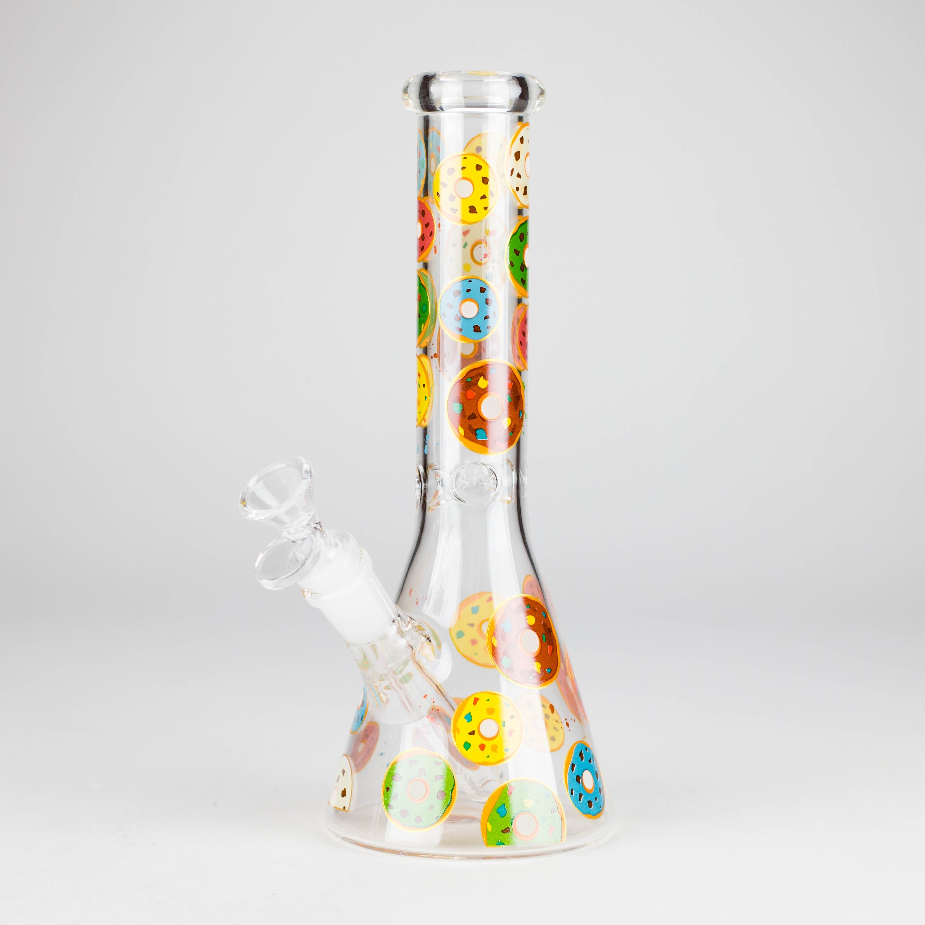 Z10" Glass Beaker Bong with Donut Design