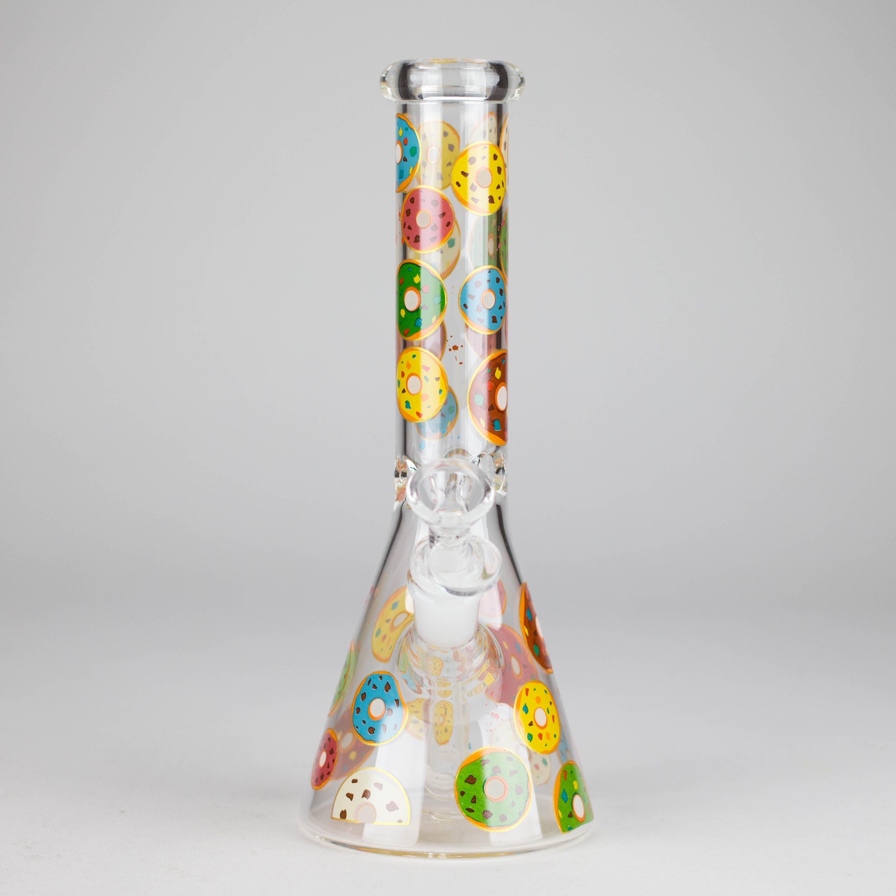 Z10" Glass Beaker Bong with Donut Design