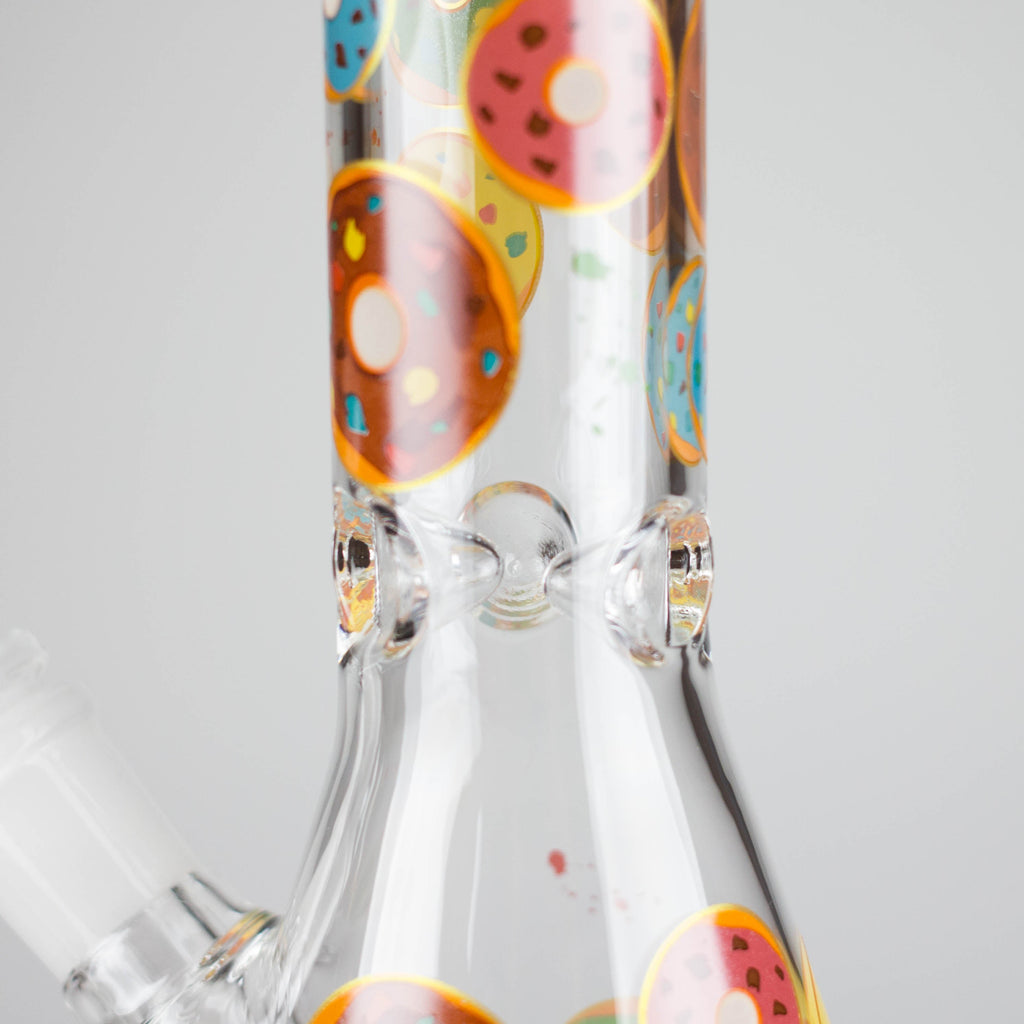 Z10" Glass Beaker Bong with Donut Design