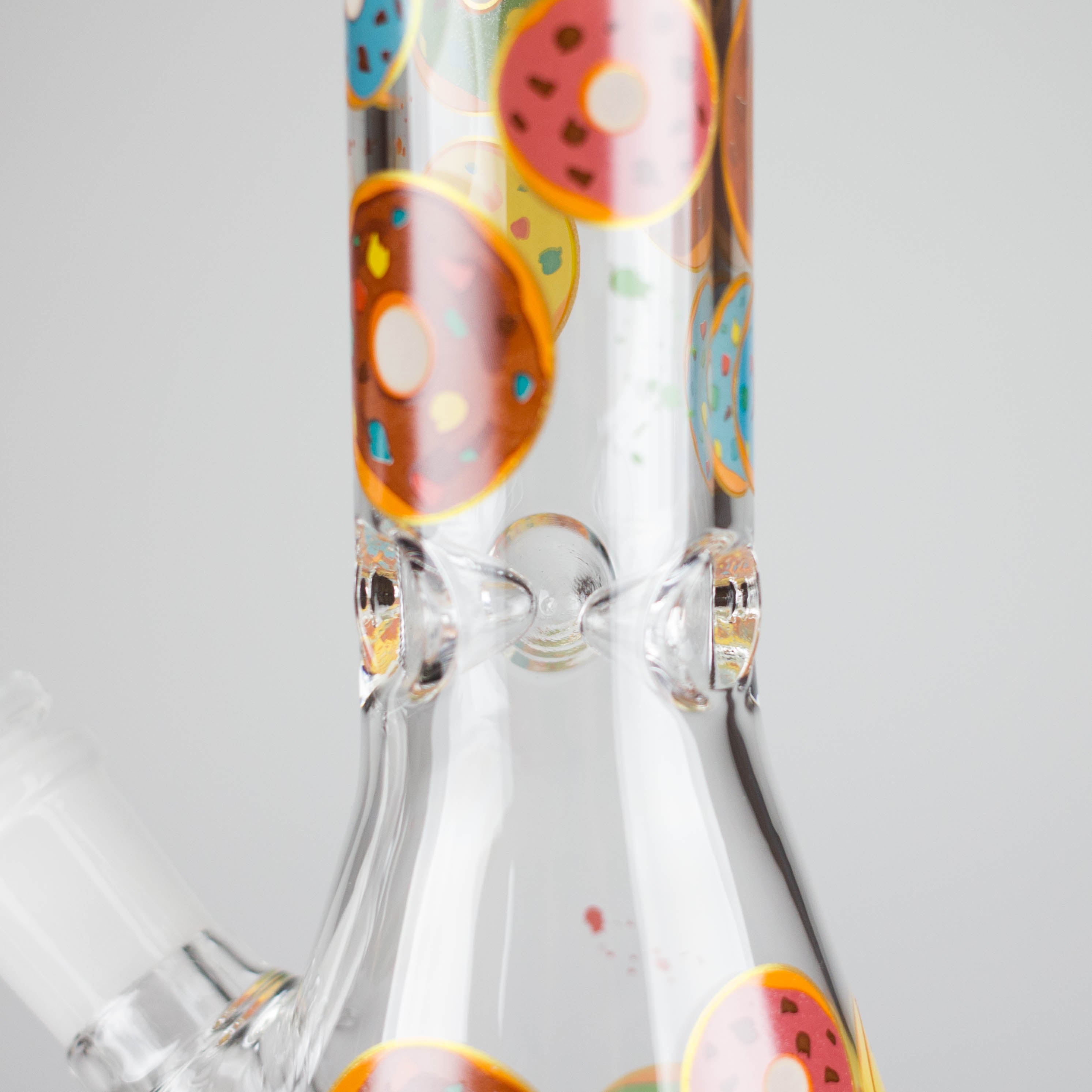 Z10" Glass Beaker Bong with Donut Design