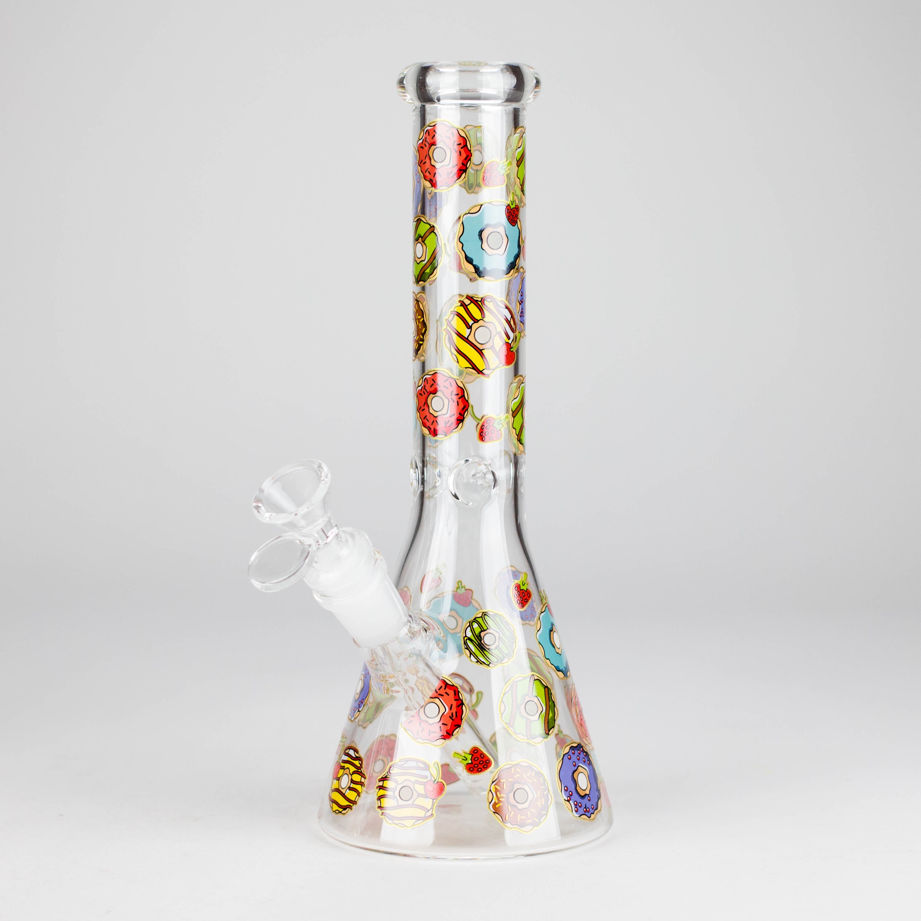 Z10" Glass Beaker Bong with Donut Design