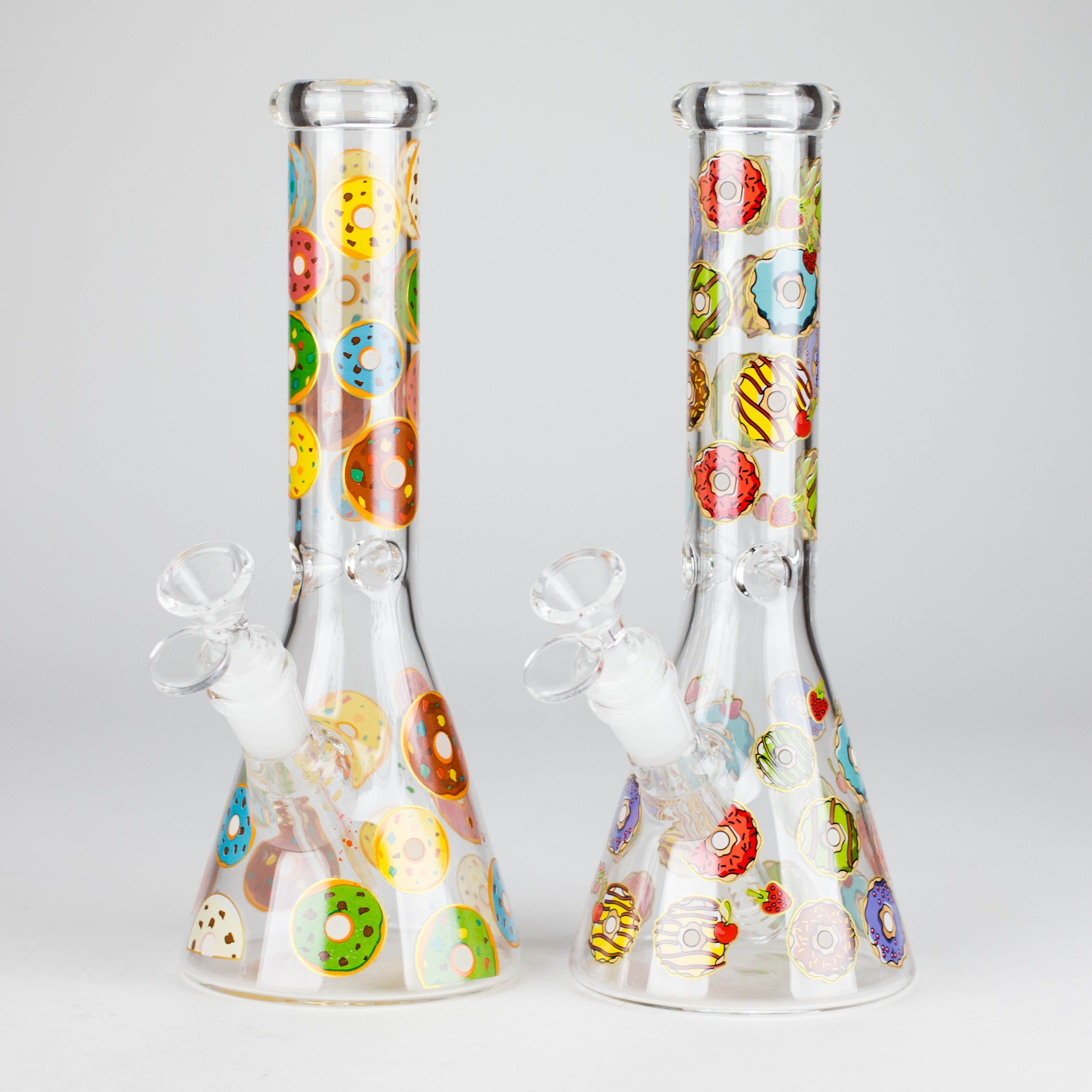 Z10" Glass Beaker Bong with Donut Design