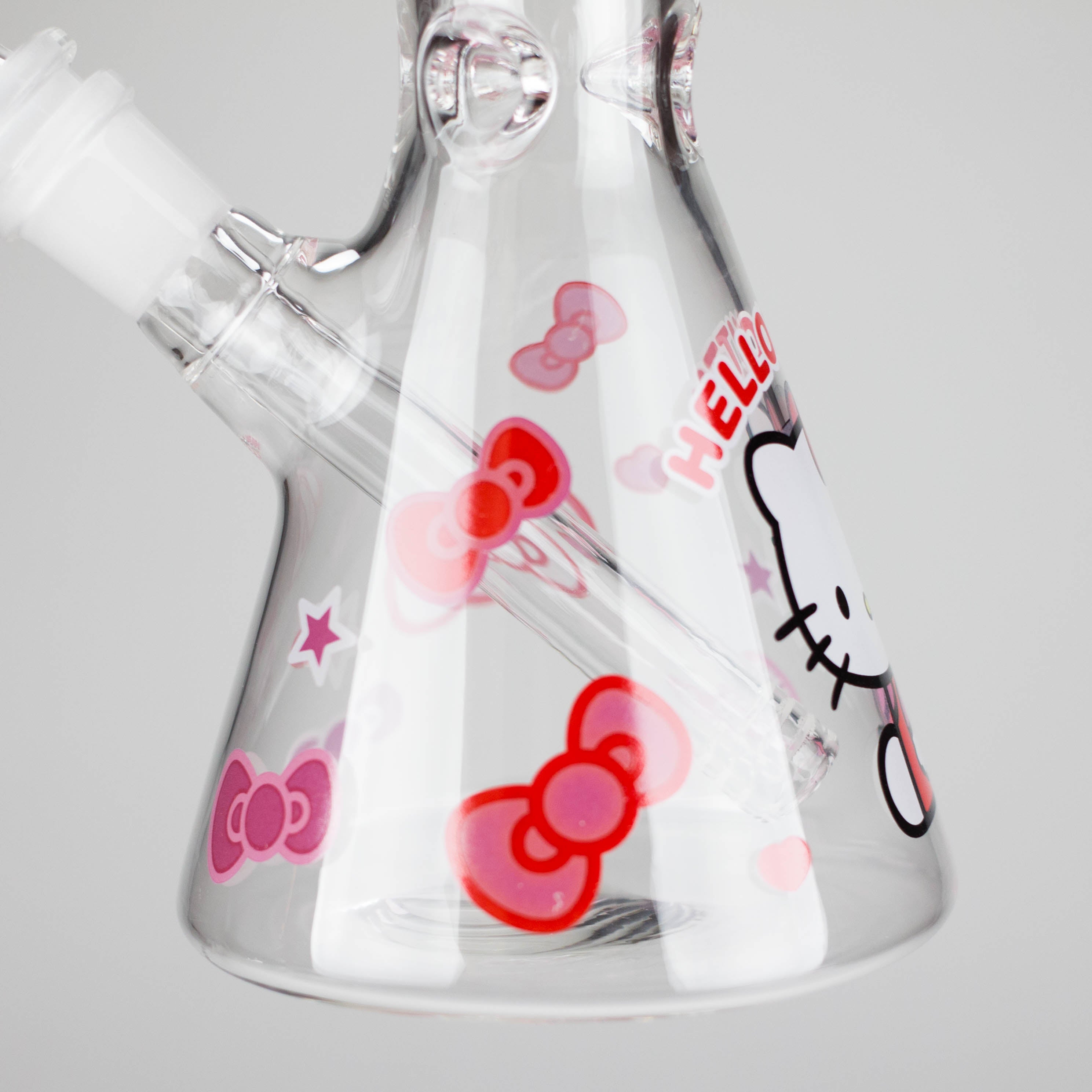 Z10" 5mm Glass Beaker Bong With Kitty Design
