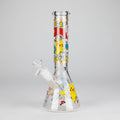 10" 5mm Glass Beaker Bong with Cartoon Design