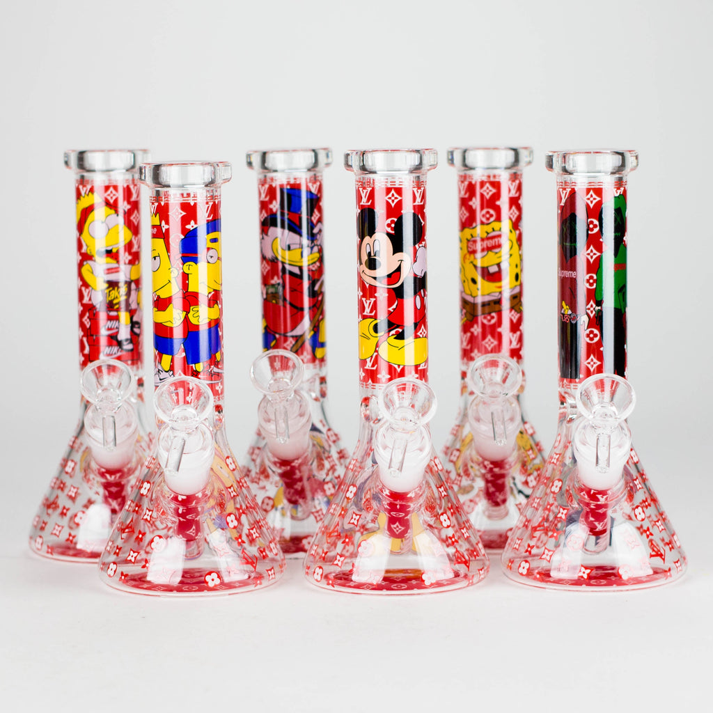 7.5" Glow-in-the-Dark Cartoon Beaker Bong – [PIP879]