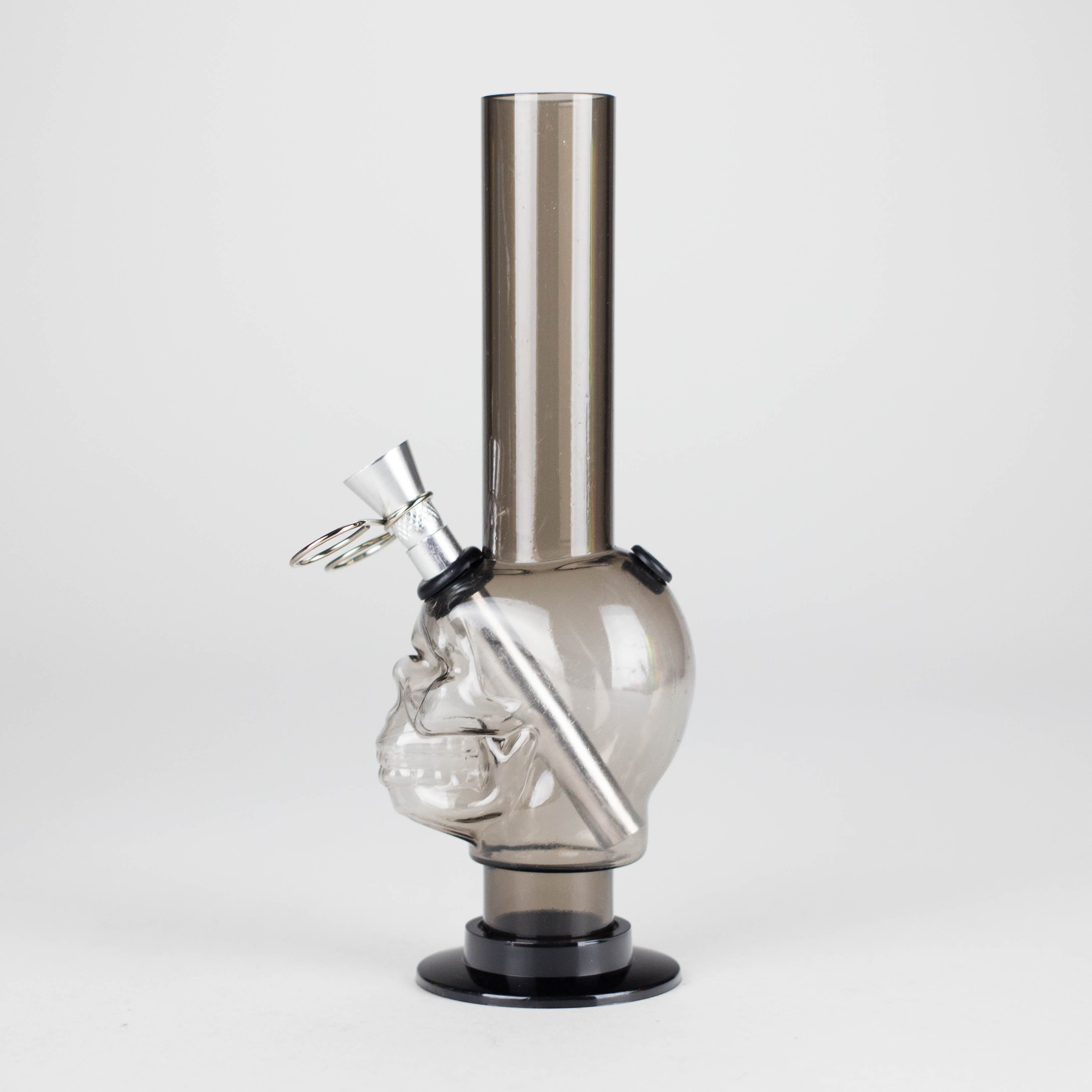Acrylic 8" Skull Shape Water Pipe – [PIP2847]