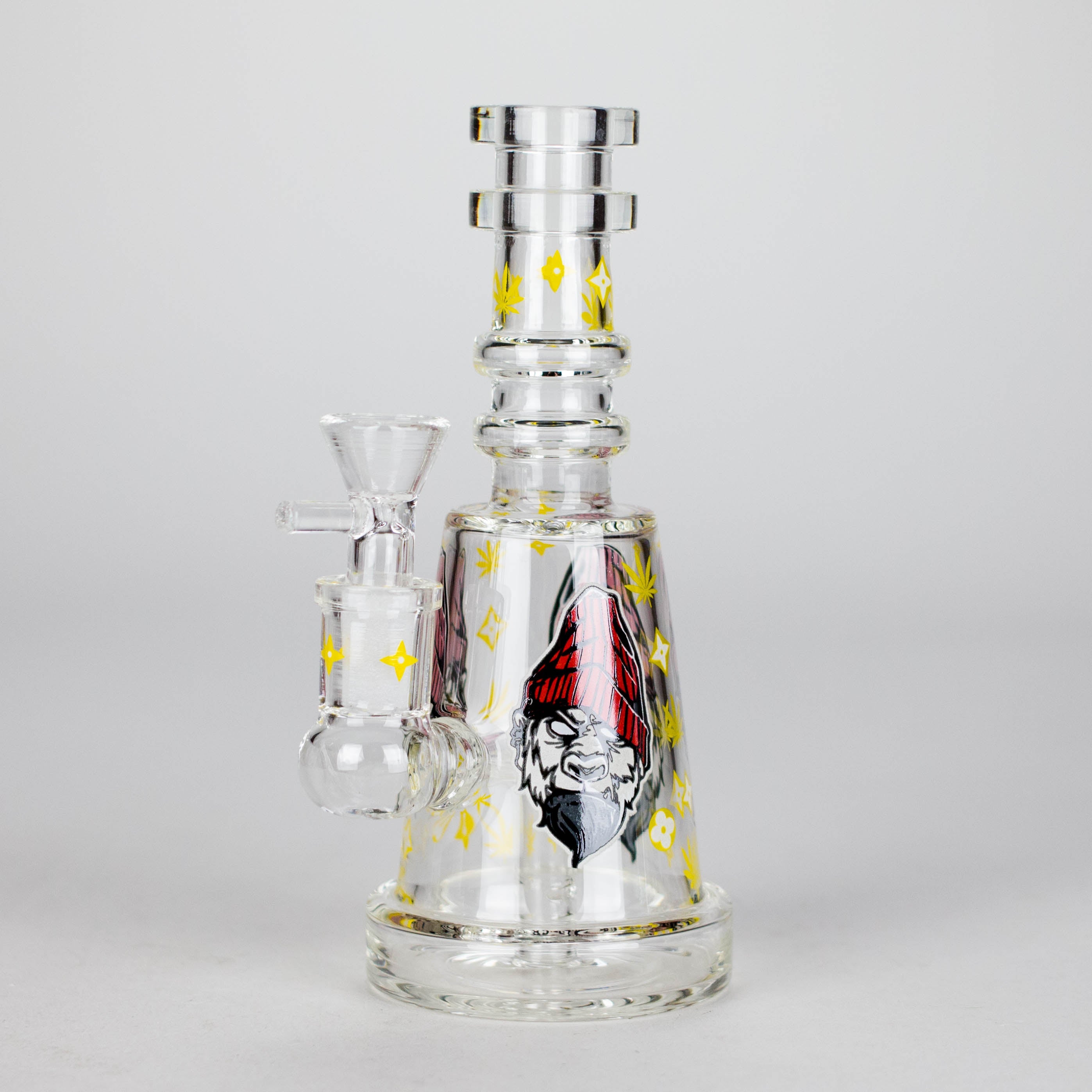 6.5" Gorillux Glow in the dark Glass Bong