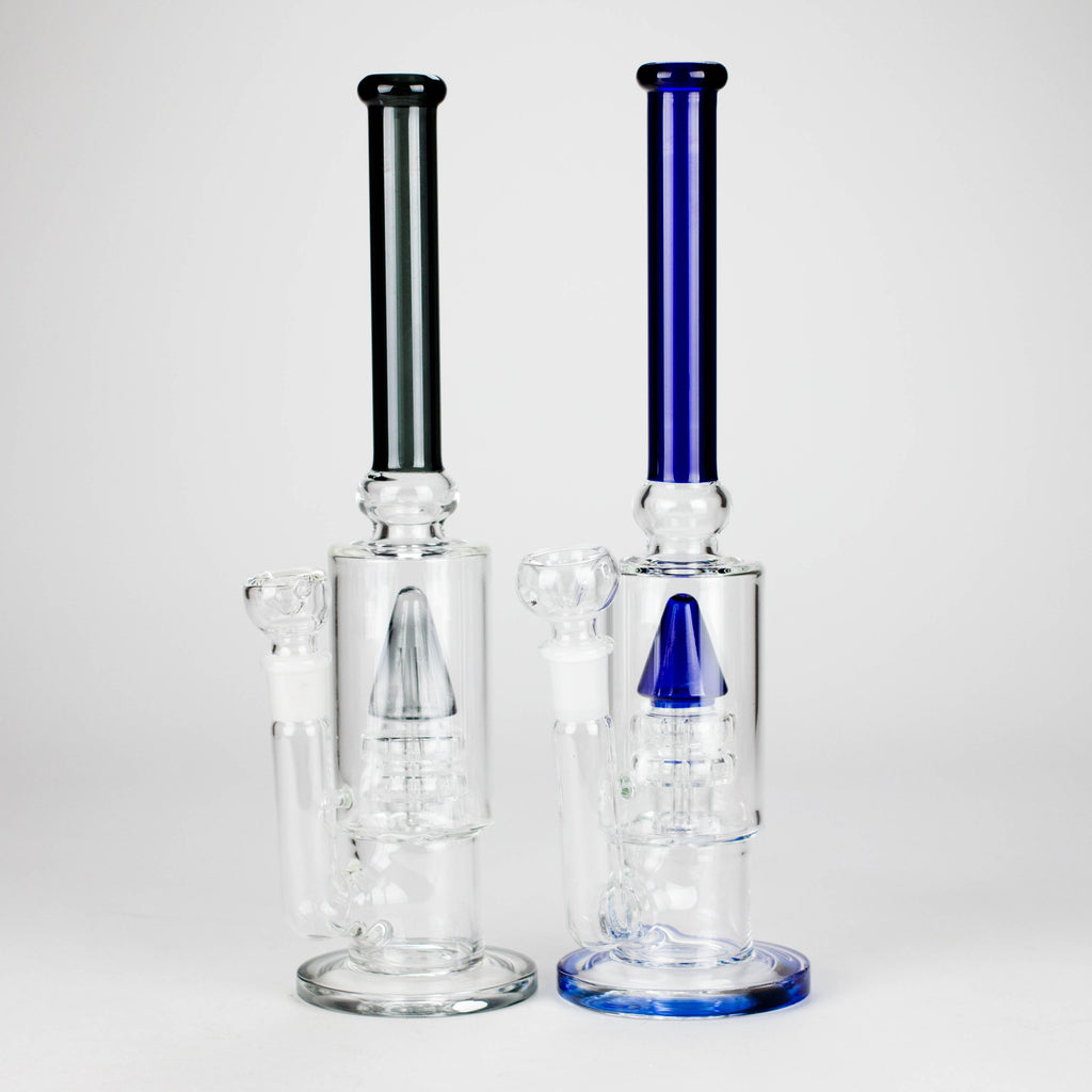 13" Sawar T Glass Water Pipe – Precision Filtration with Sleek Design