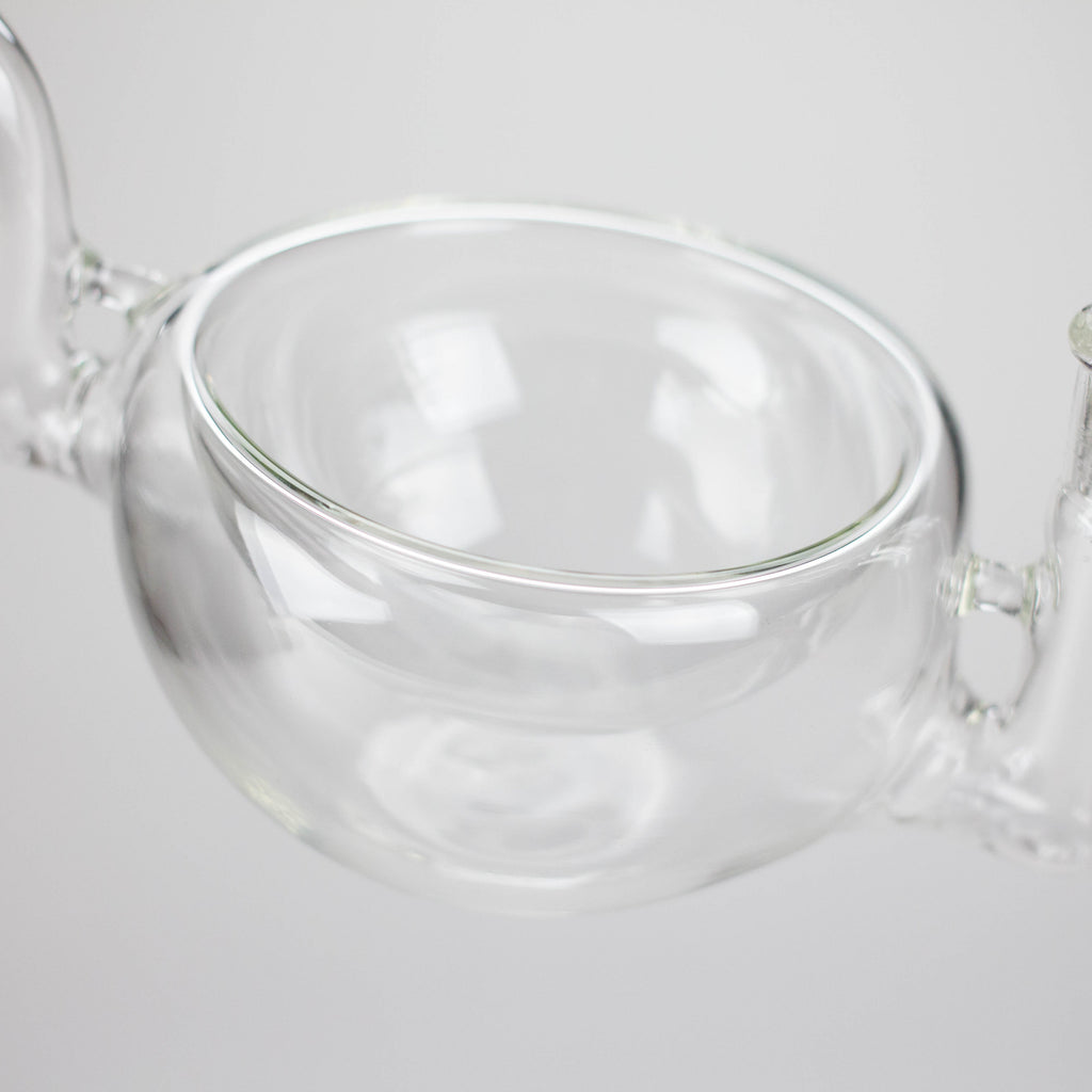 Clear Katora Water Pipe – Unique Bowl-Style Design with 14mm Joint
