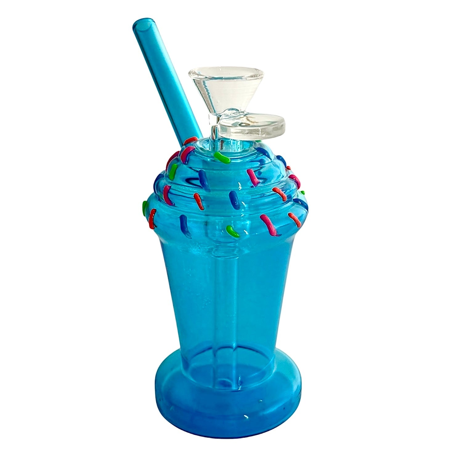 5-3/4" Milkshake Design Glass Bong