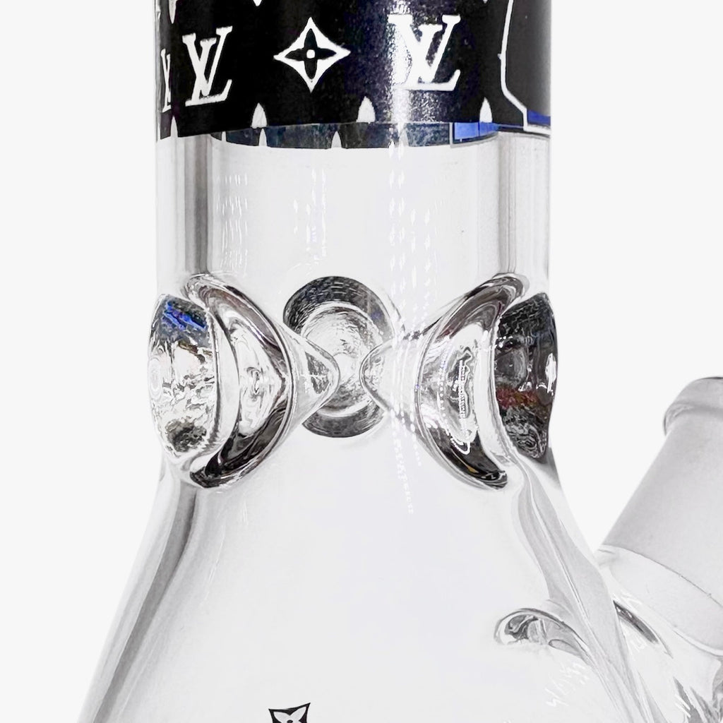 10" Cartoon Glow-in-the-Dark Glass Beaker Bong – 3-Piece Set