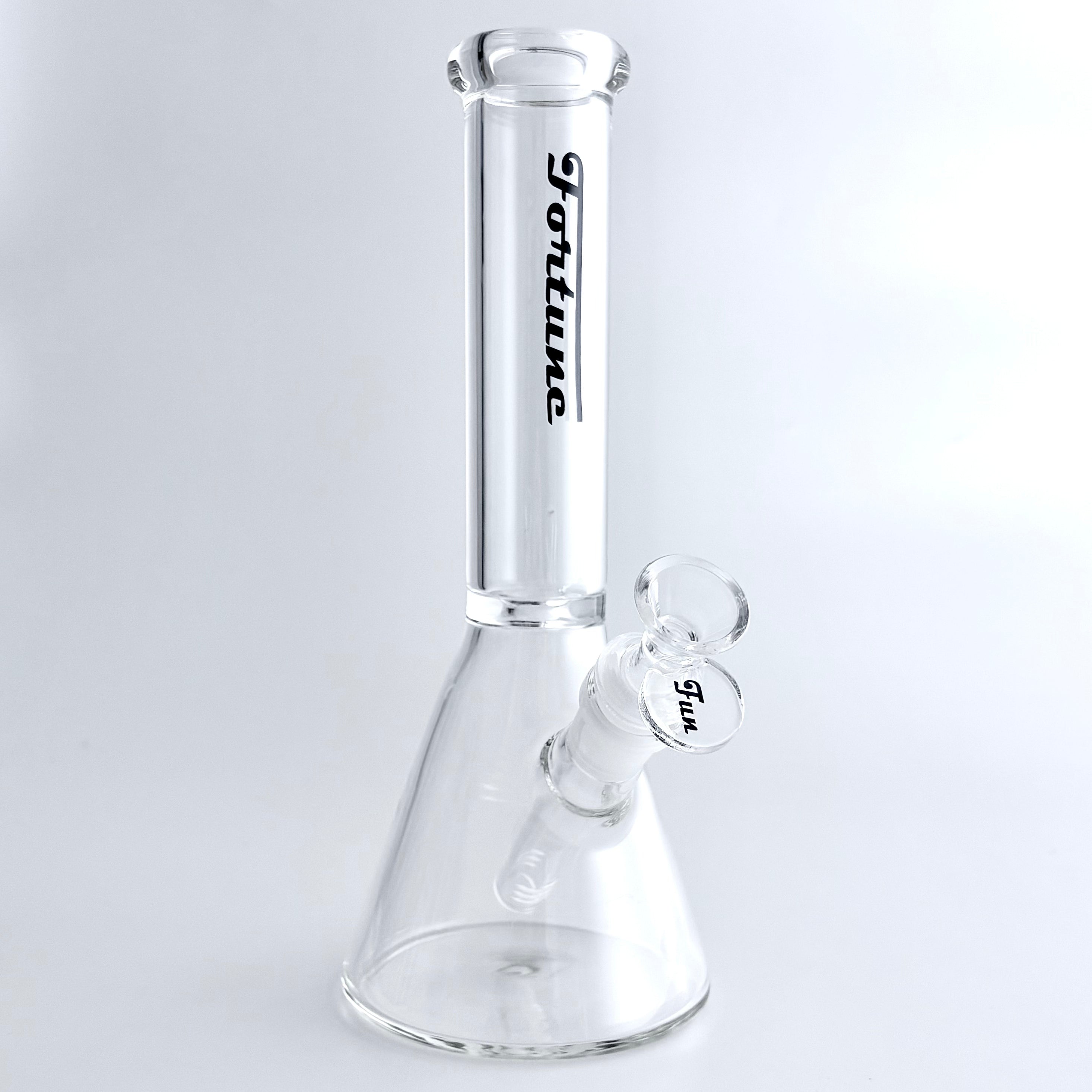 Fortune | 10" Clear Beaker Glass Bong – 5mm Thick