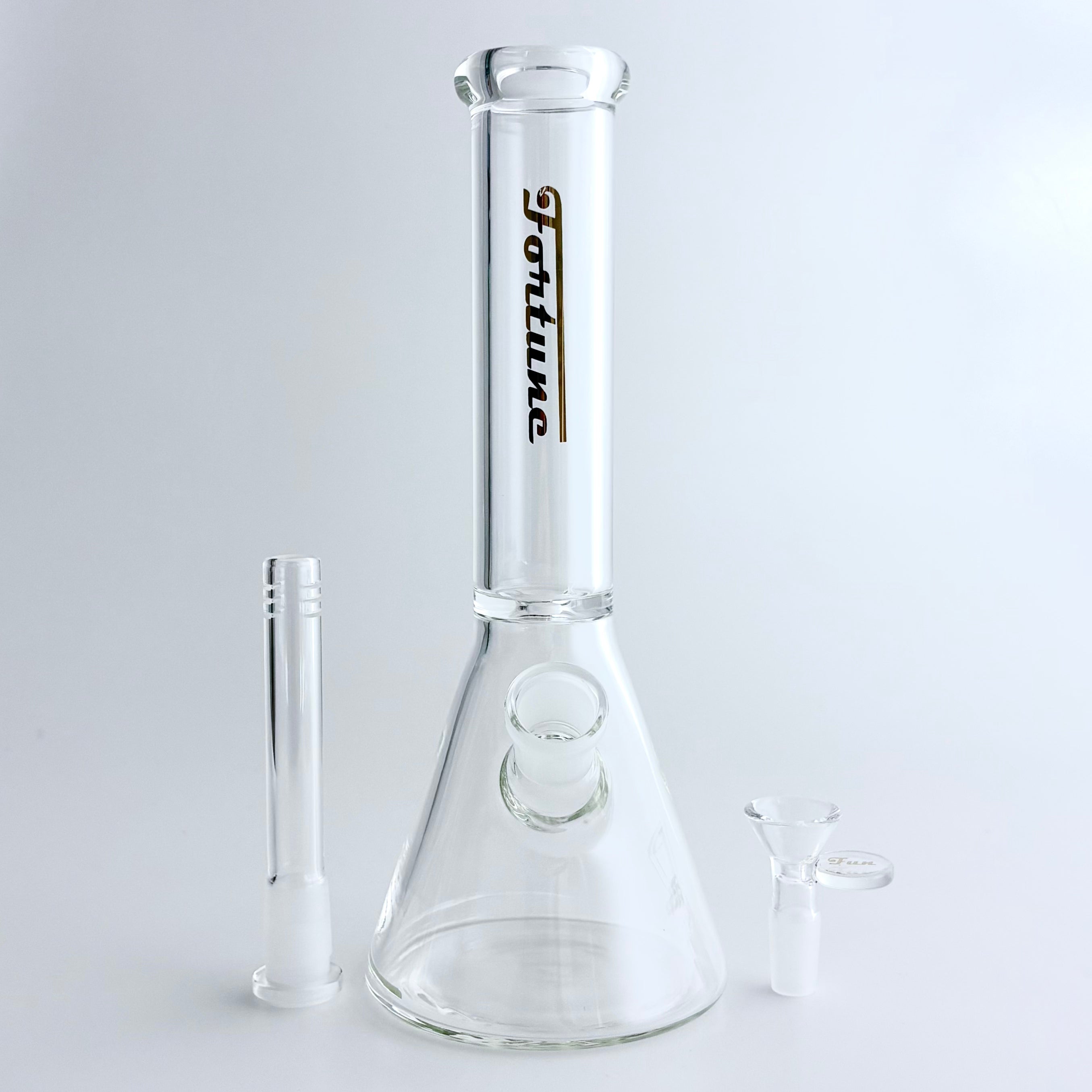 Fortune | 10" Clear Beaker Glass Bong – 5mm Thick