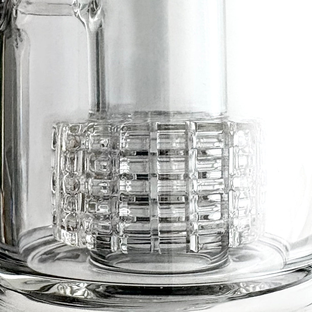 10" Electroplated With Perc Glass Bong