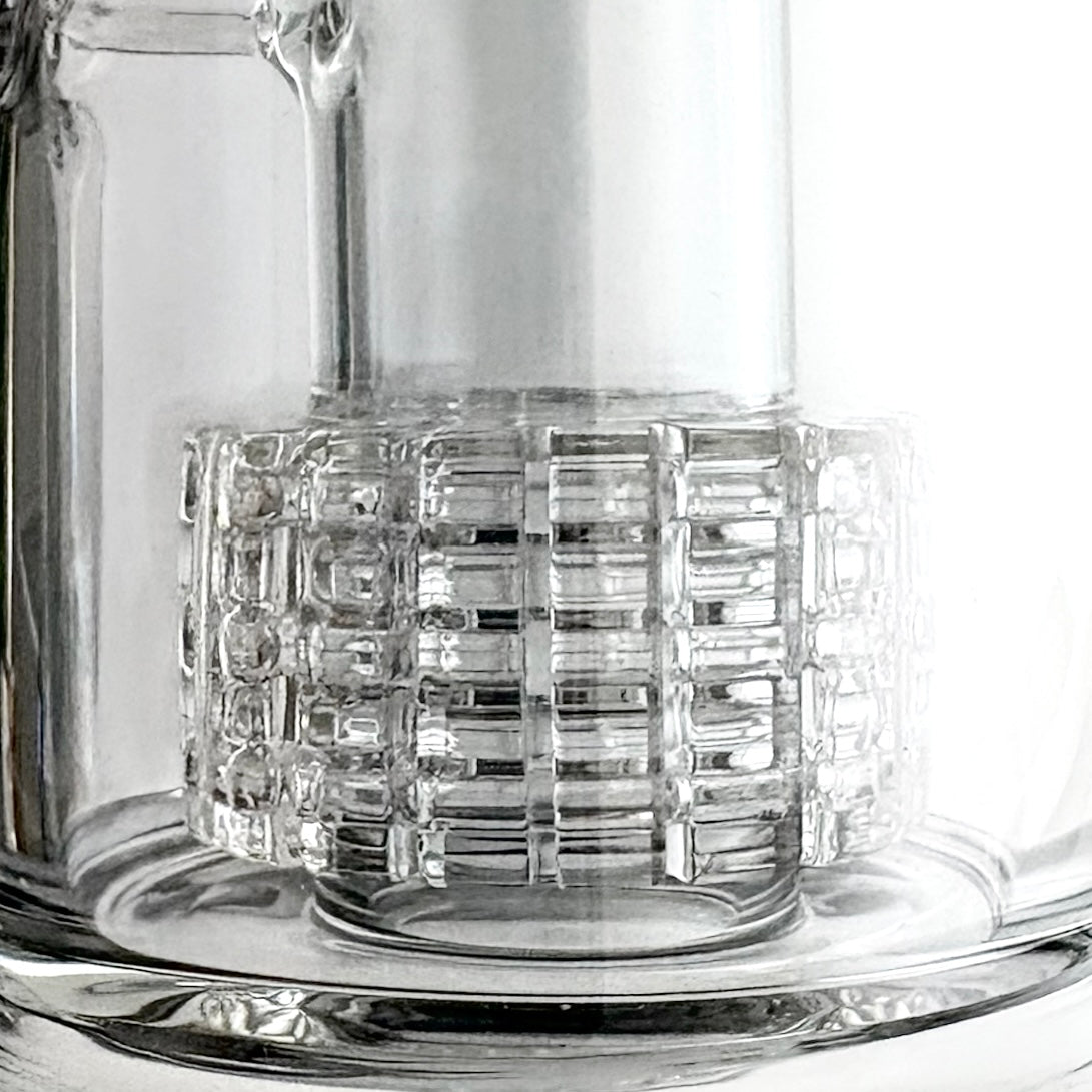 10" Electroplated With Perc Glass Bong