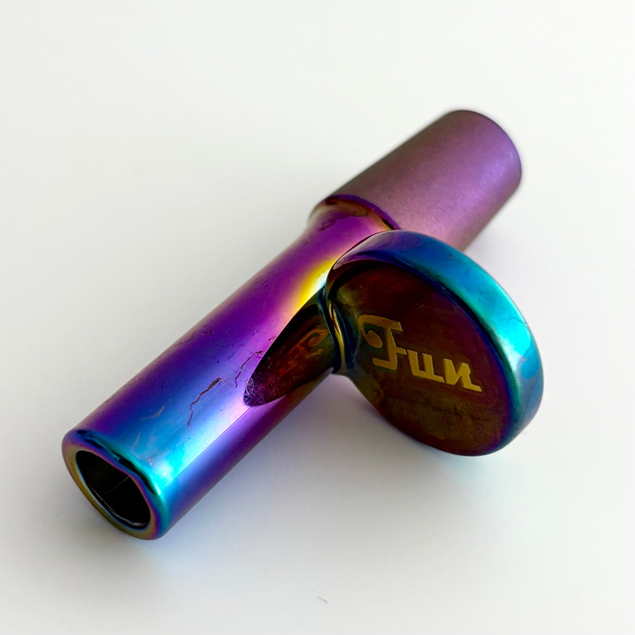 Fortune | Electroplate 14mm Glass Popper Bowl With Gold Logo
