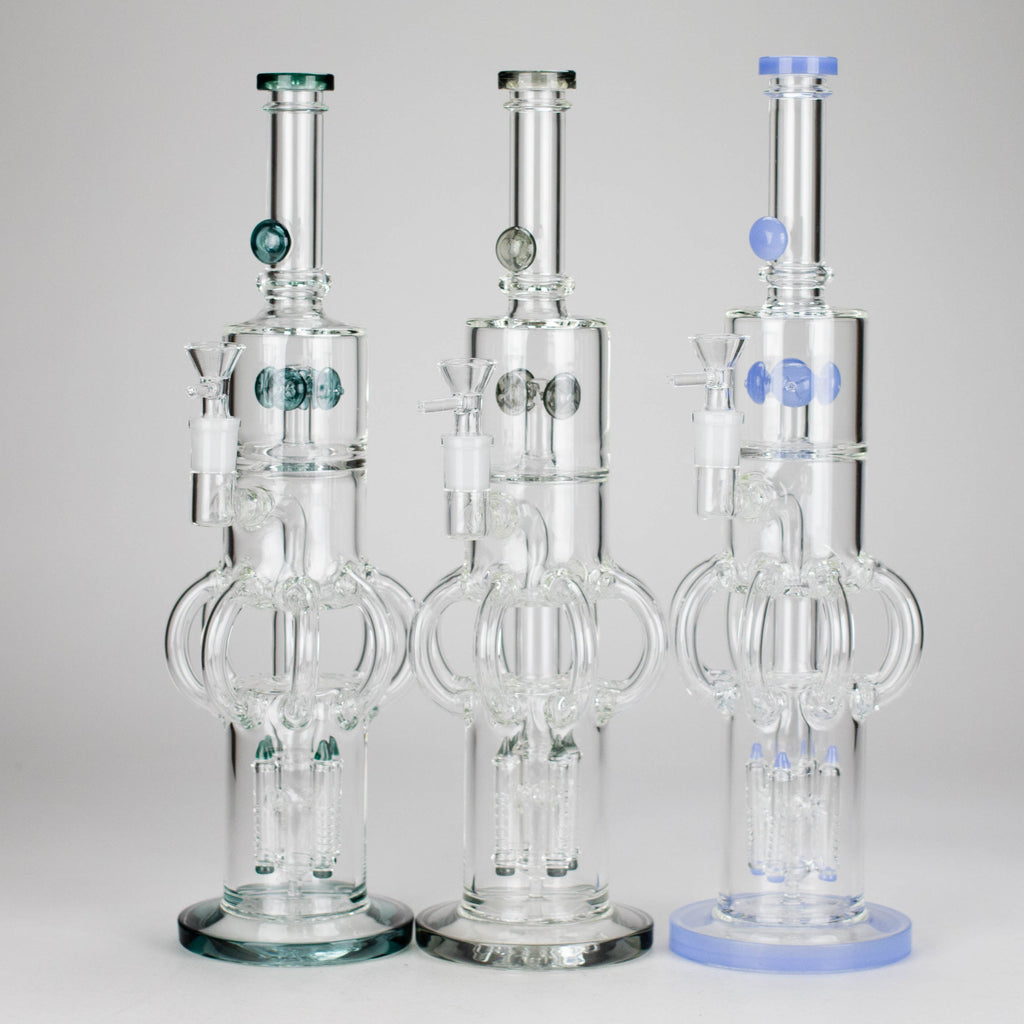 16″ Octopus Recycler Glass Bong – 5MM Thick (C1578)