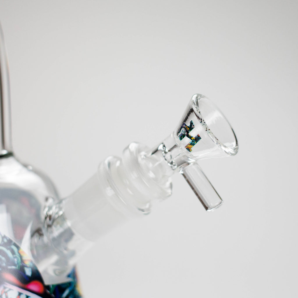 Haze | 8″ Kills Glass Bong – Teal (Mini-N)