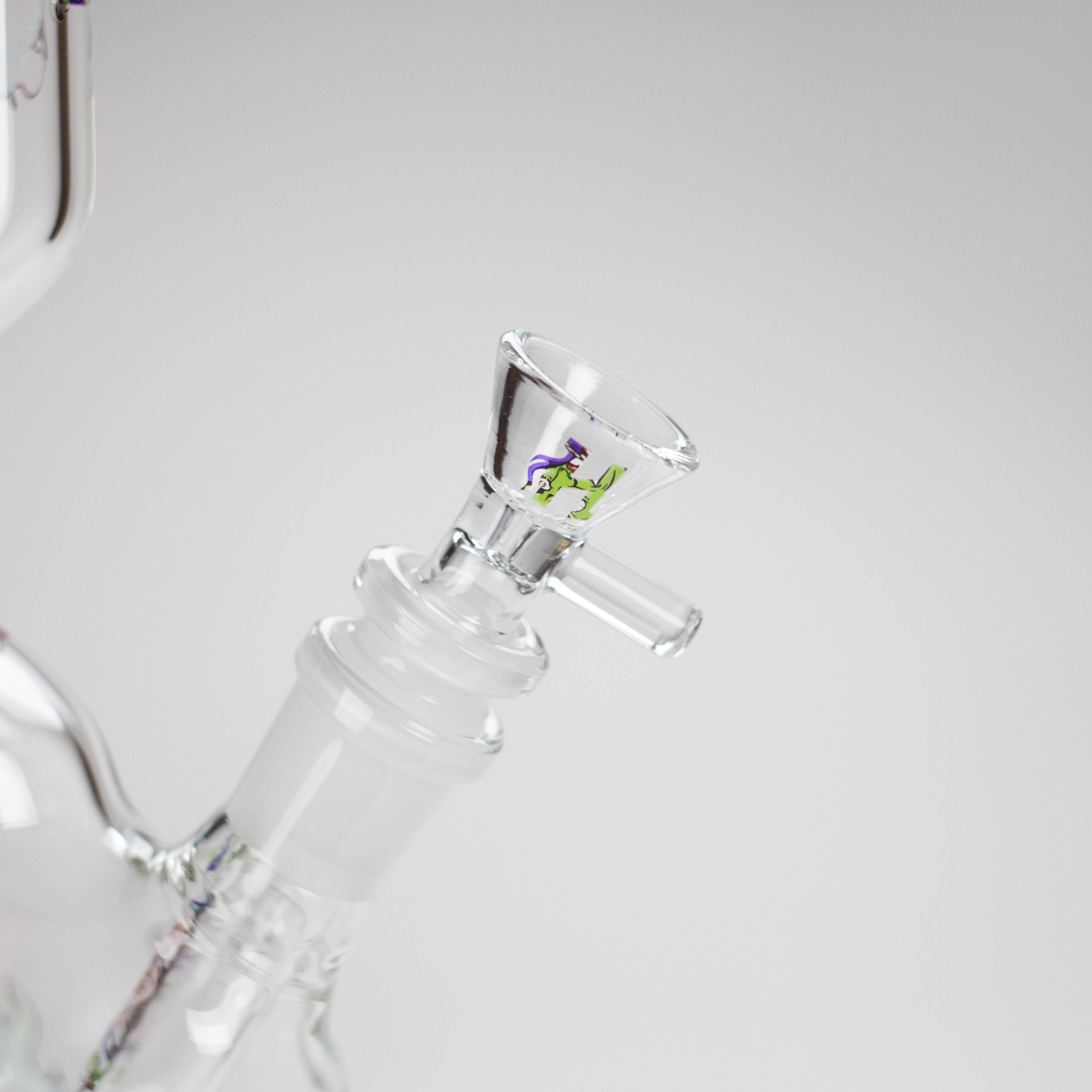 Haze | 9″ Smoking Zig-Zag Glass Bong – Blue (Mini-T)