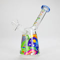 Haze 7″ Aliens Trip Glass Bubbler – Light Blue (Mini-C)