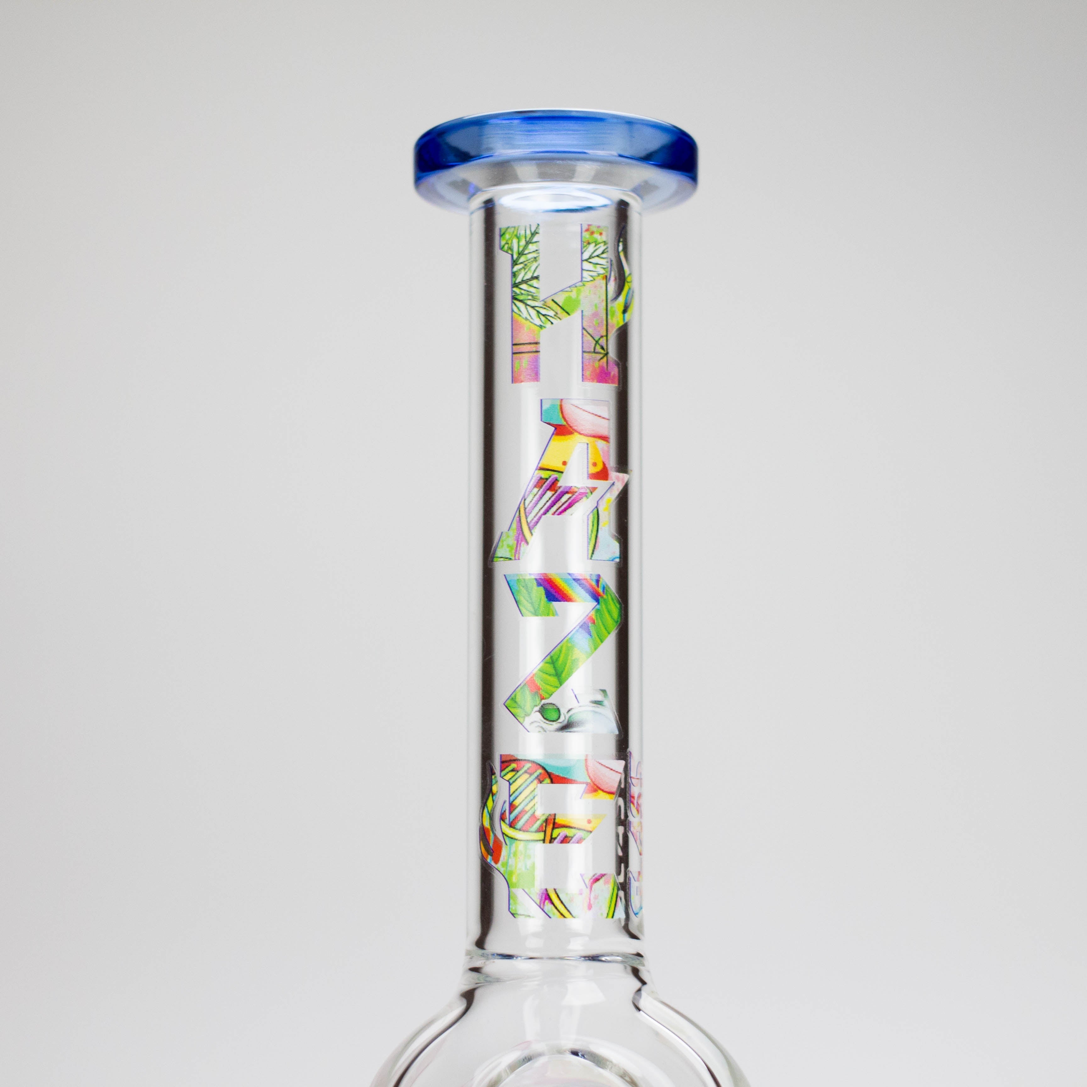 Haze 7″ Aliens Trip Glass Bubbler – Light Blue (Mini-C)