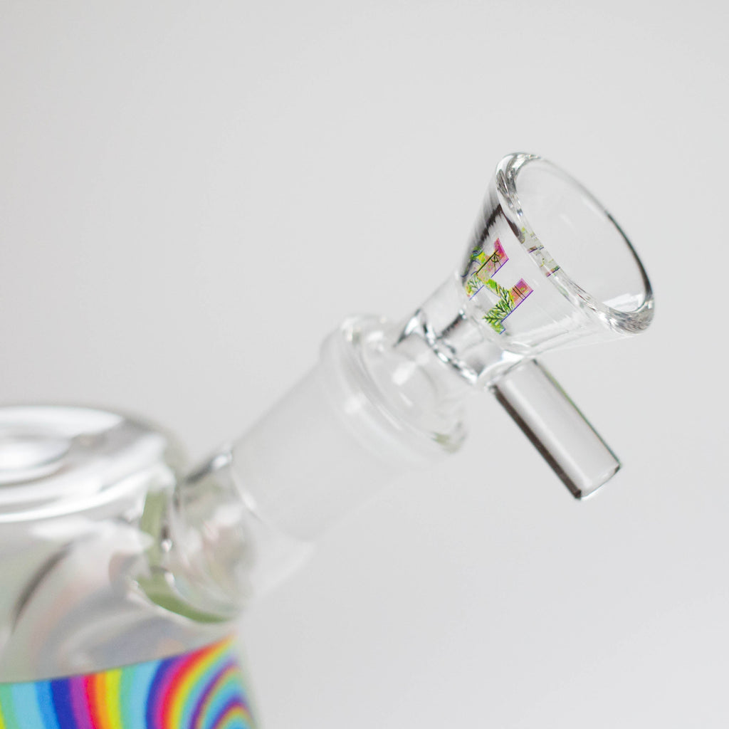 Haze 7″ Aliens Trip Glass Bubbler – Light Blue (Mini-C)