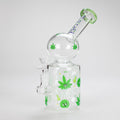 Haze | 8″ Trippy Bubble Dab Rig – Green (Mini-J)