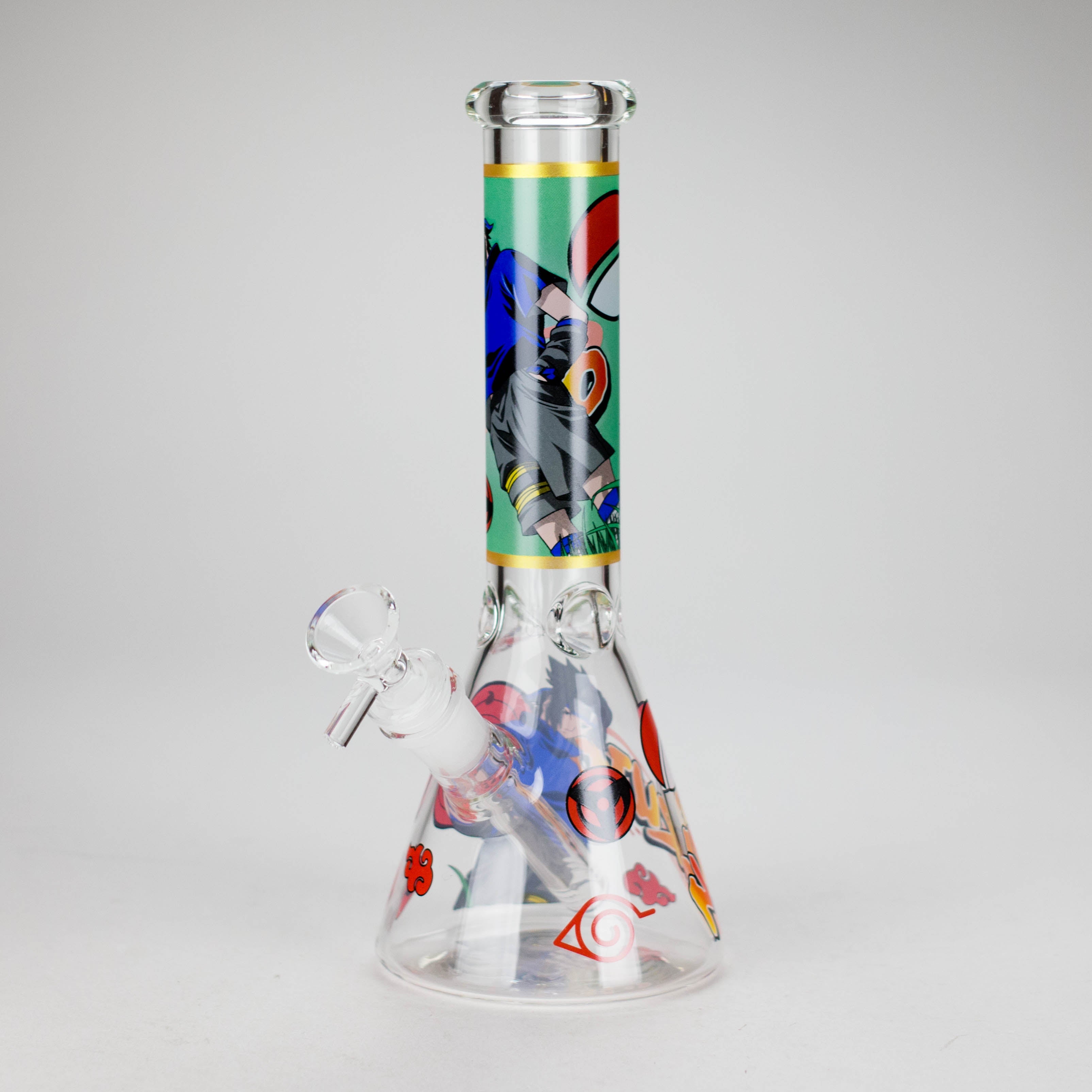 10" Comic Design Glass Beaker Bong – 14mm Bowl Joint