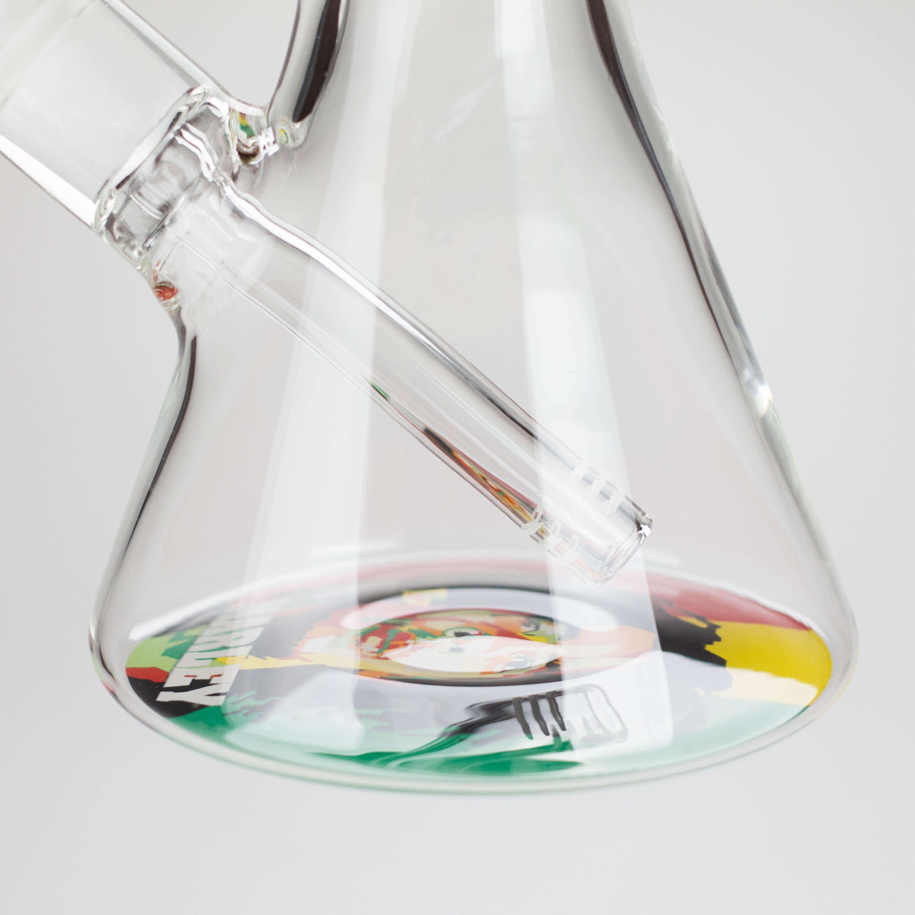 Z14" BM Design Glass Bong – 7mm Thick with Ice Catcher