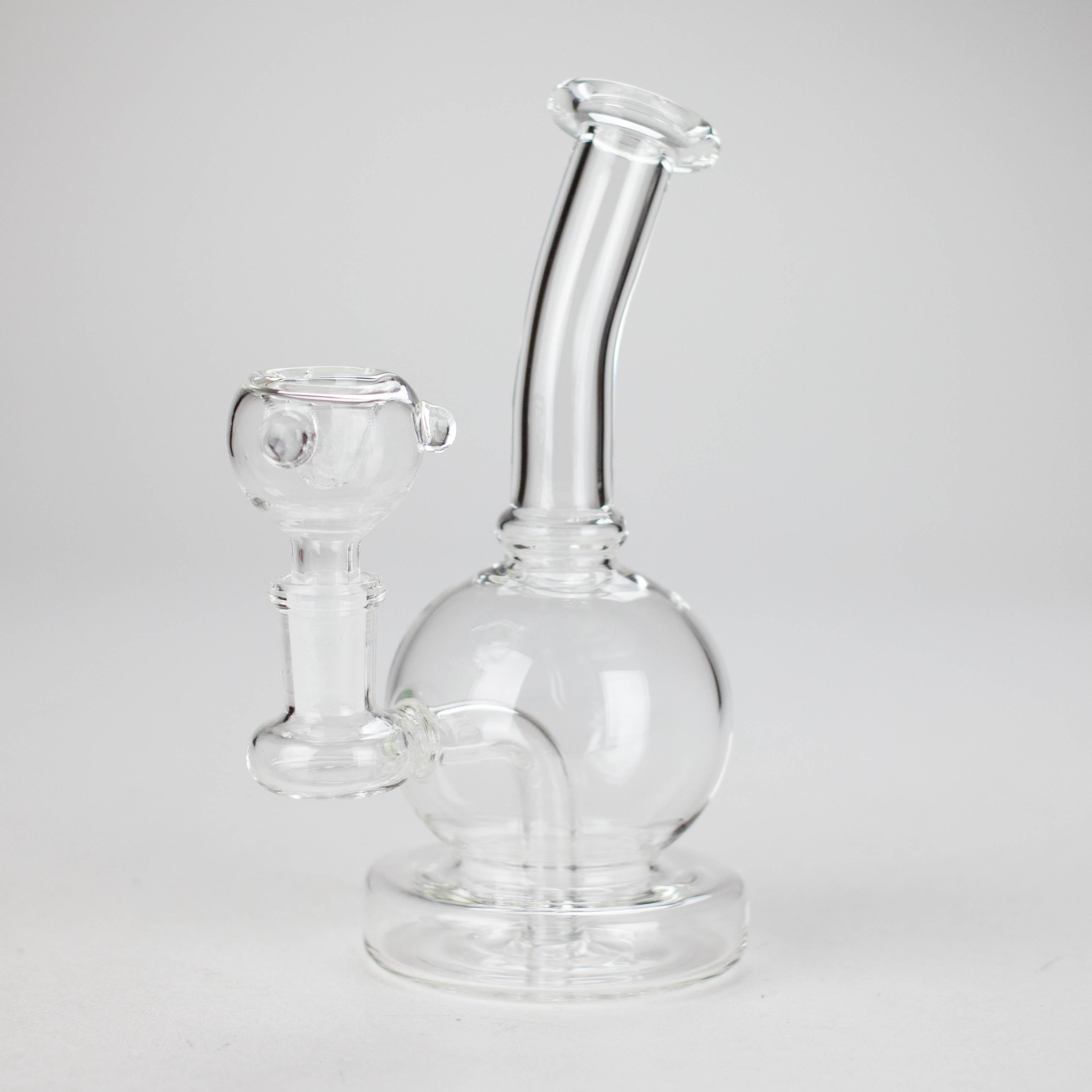 7" Solid Color Electroplate Glass Bong – 14mm Bowl Joint