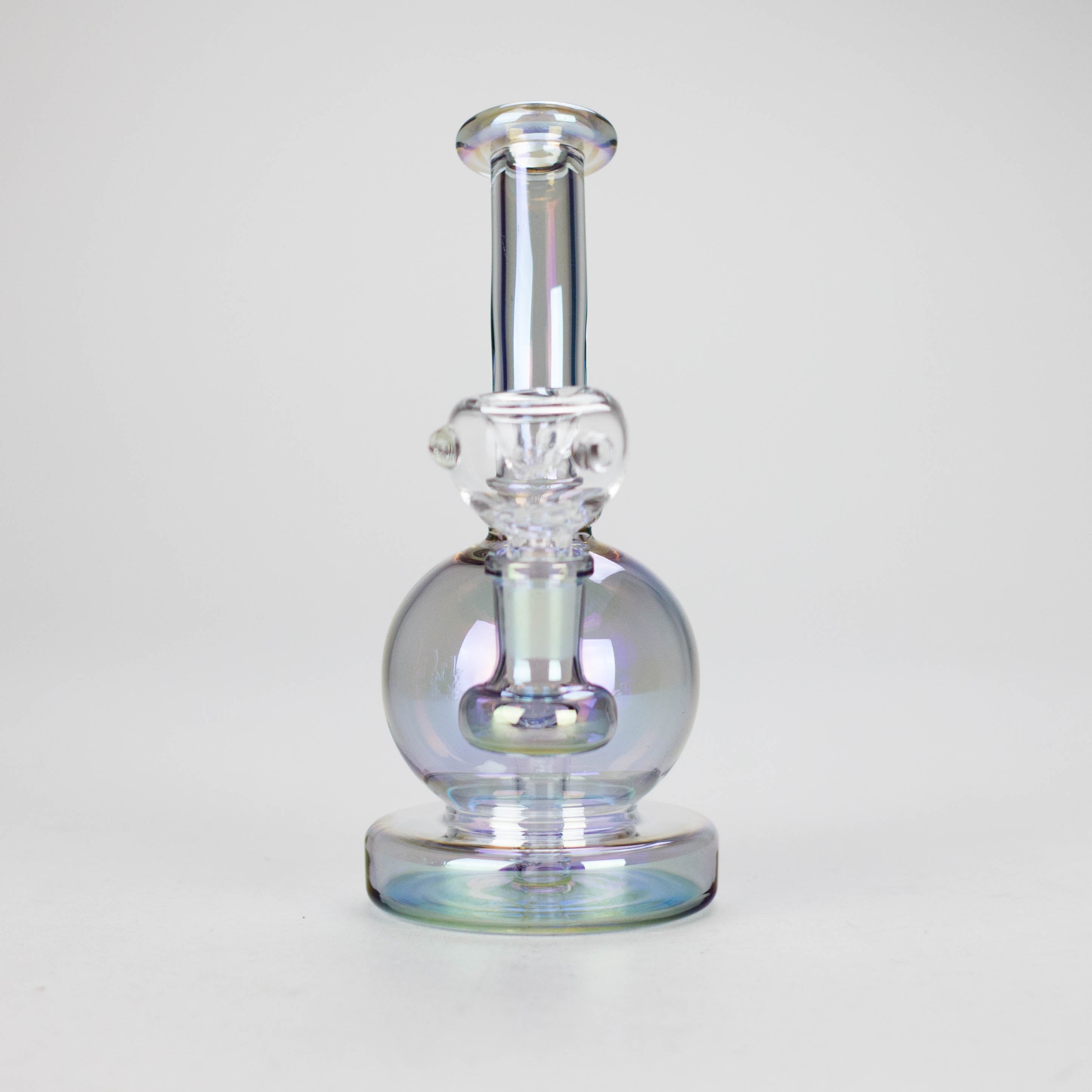 7" Solid Color Electroplate Glass Bong – 14mm Bowl Joint