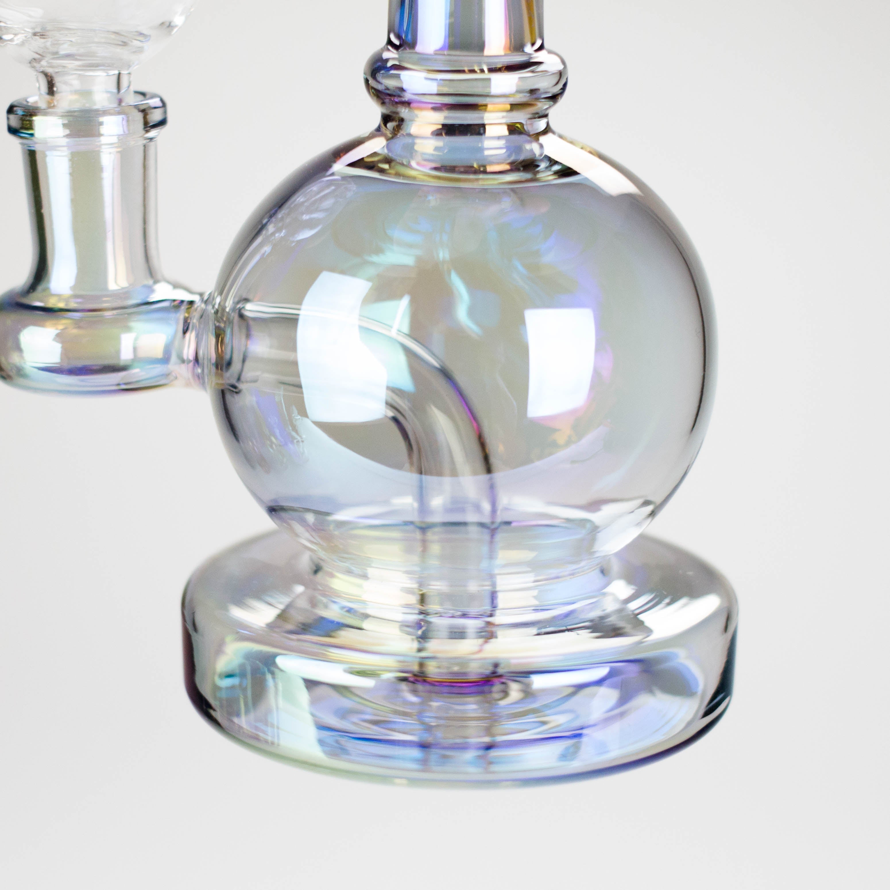 7" Solid Color Electroplate Glass Bong – 14mm Bowl Joint