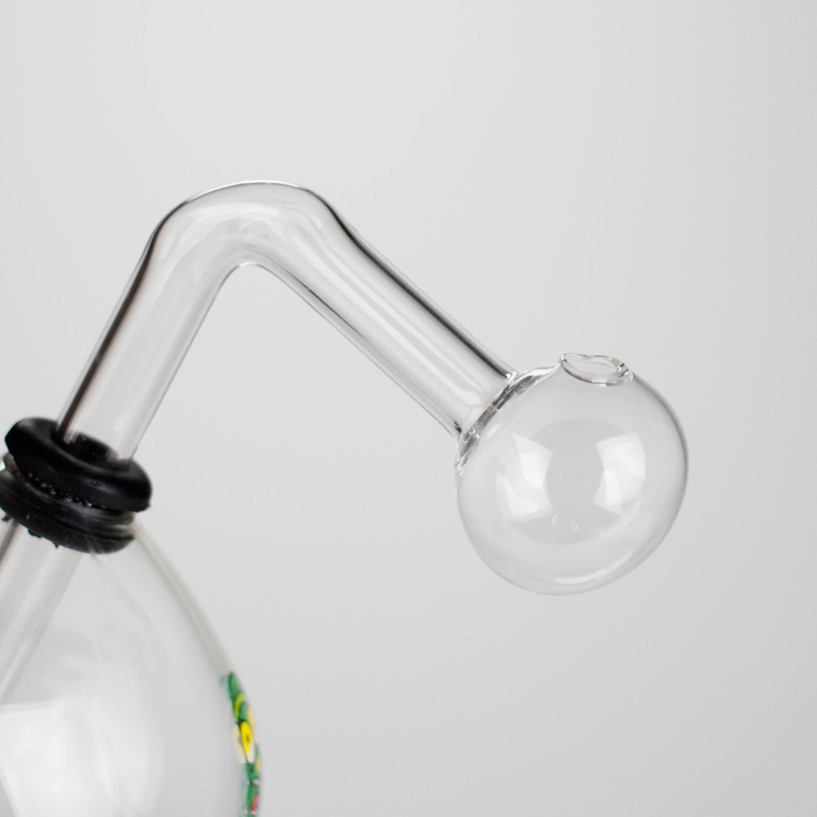 4" Snooper Ball Bulb Mix Sticker Glass Oil Burner Pipe – Durable Borosilicate Design