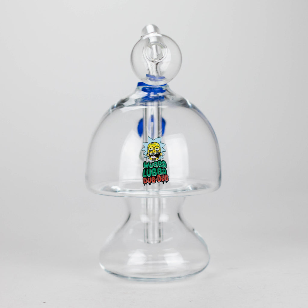 6" Mushroom Mix Sticker Glass Oil Burner Pipe – Unique Borosilicate Dome Design