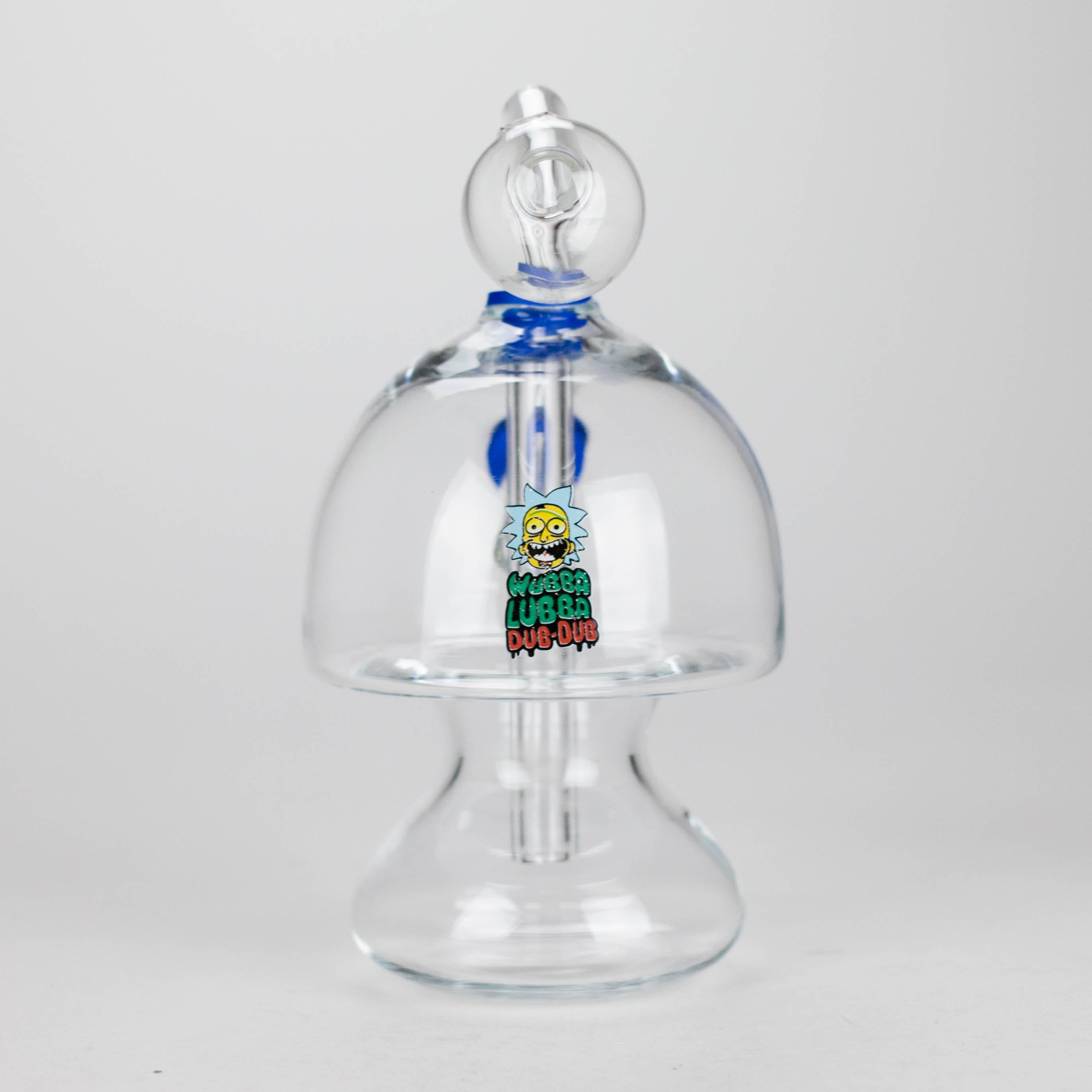 6" Mushroom Mix Sticker Glass Oil Burner Pipe – Unique Borosilicate Dome Design
