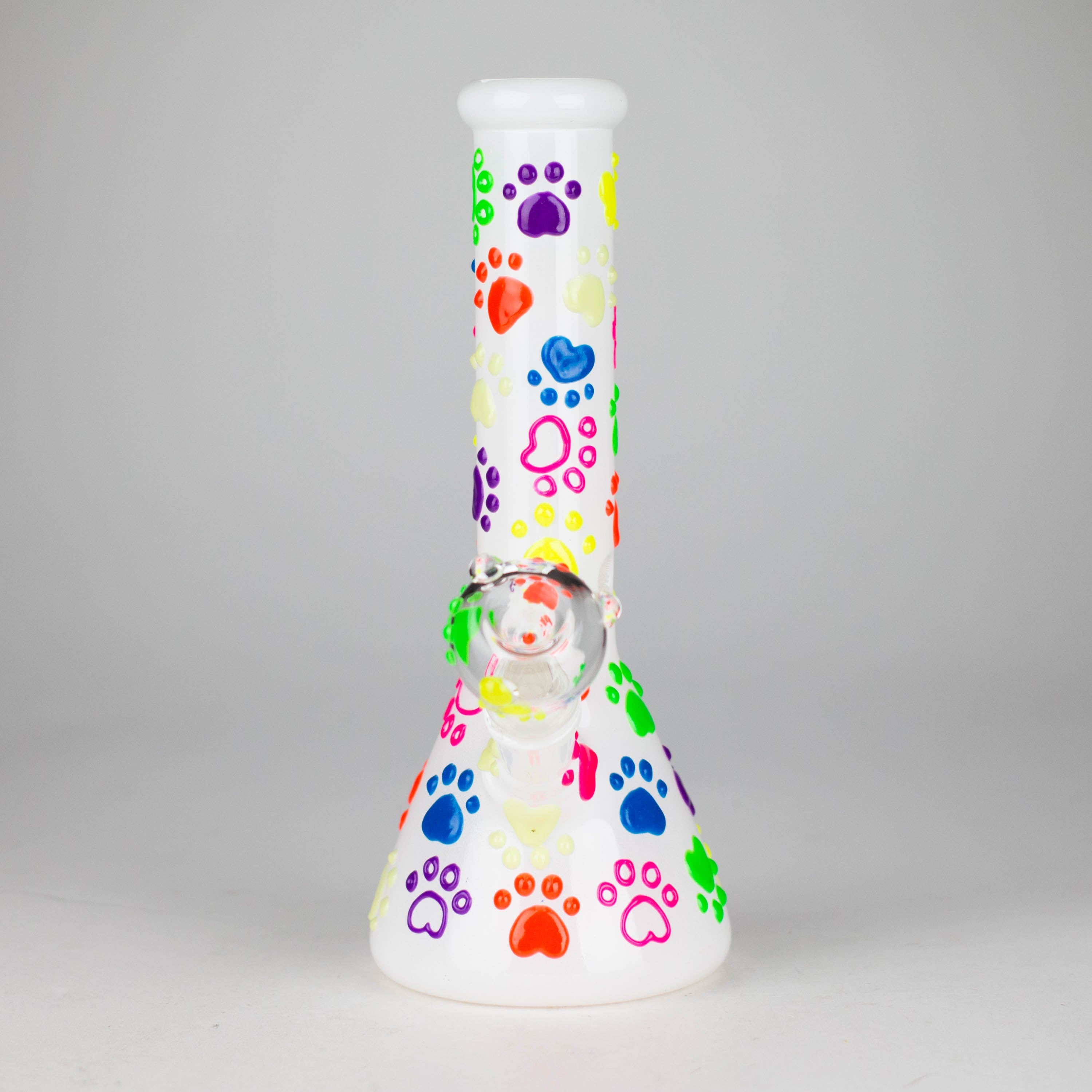 10" 3D Glass Bong With My Pet Design – Glow in the Dark